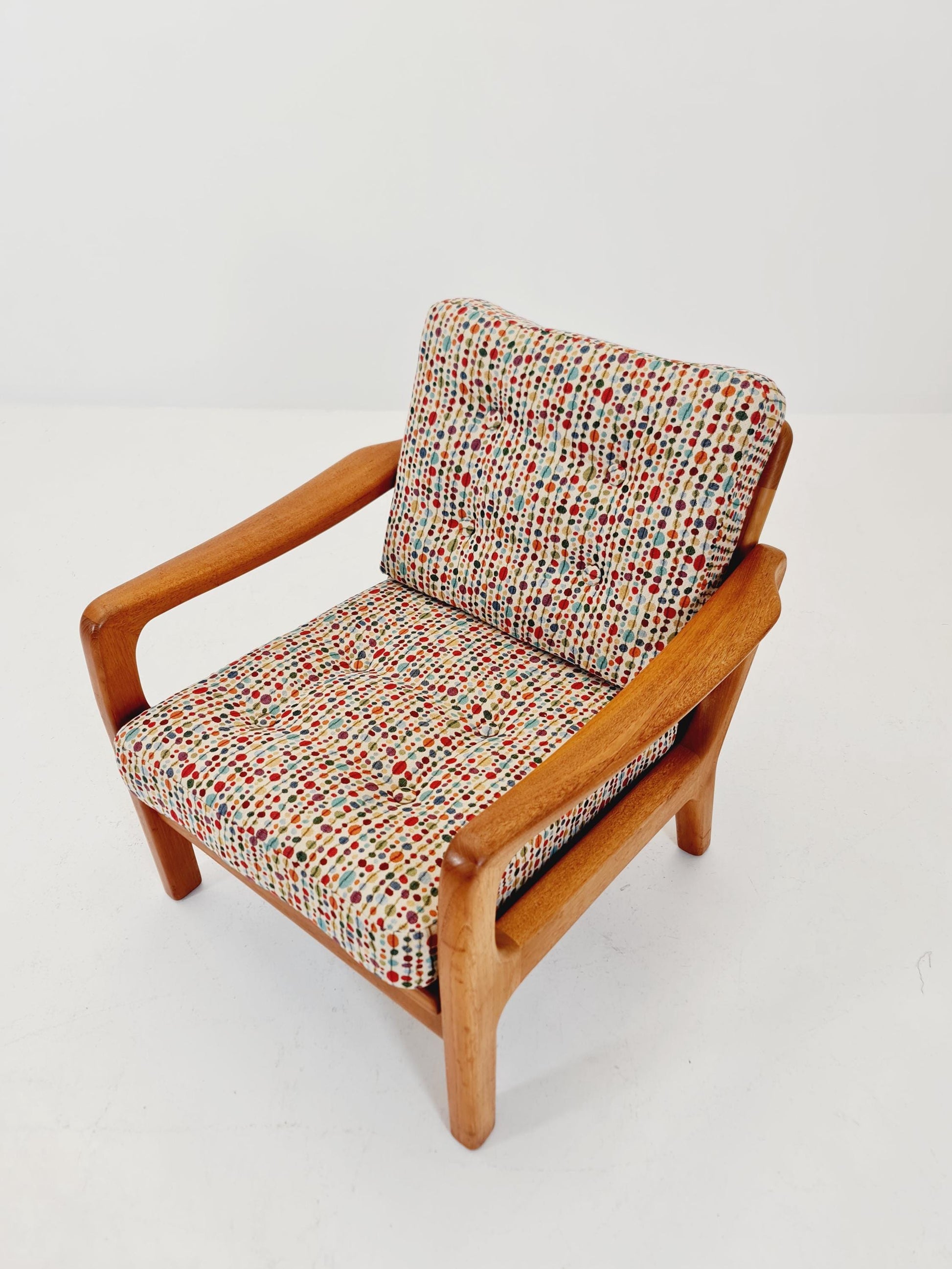Mid century Danish easy lounge chairs by Juul Kristensen , 1970s,