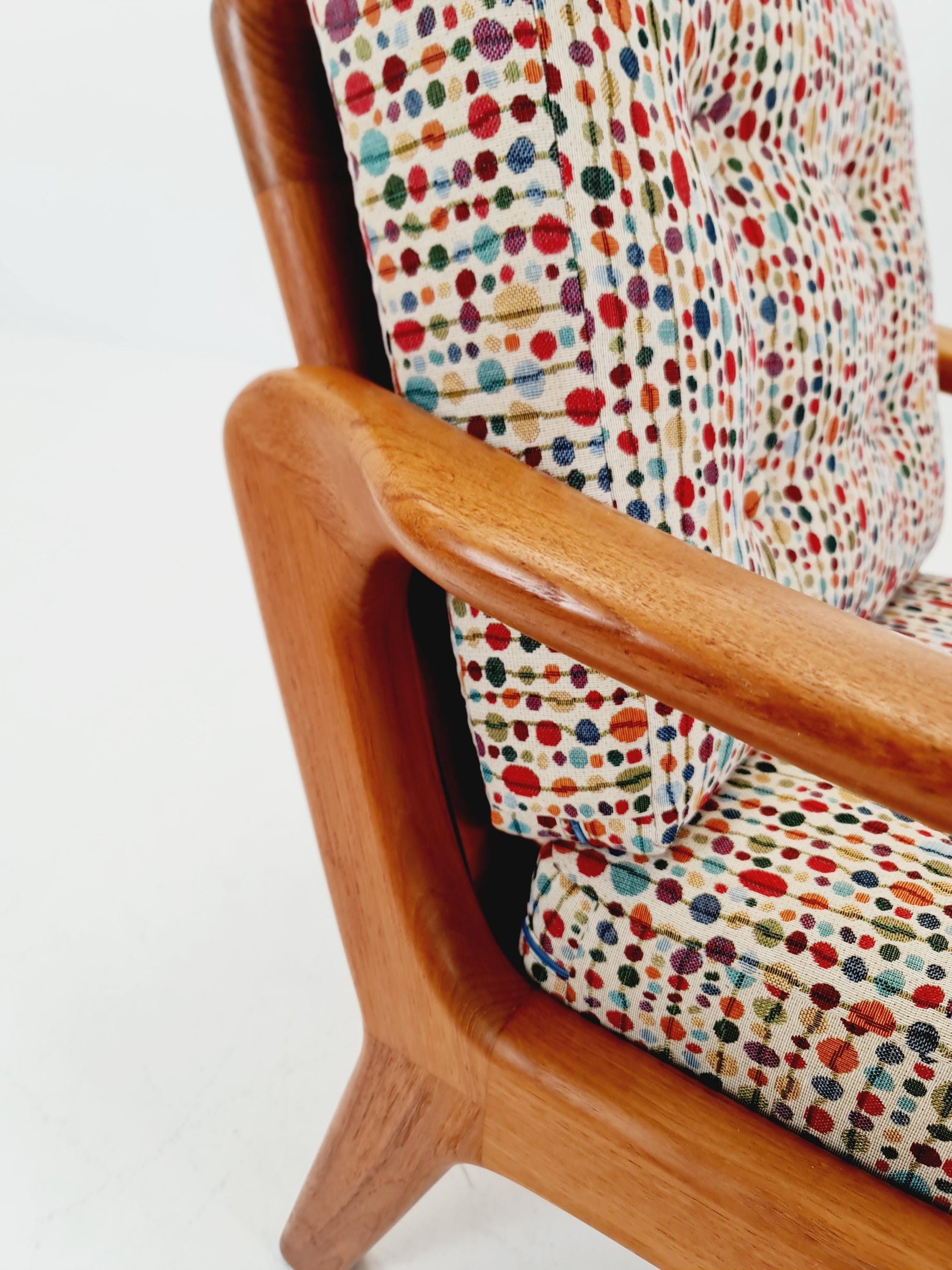 Mid century Danish easy lounge chairs by Juul Kristensen , 1970s,