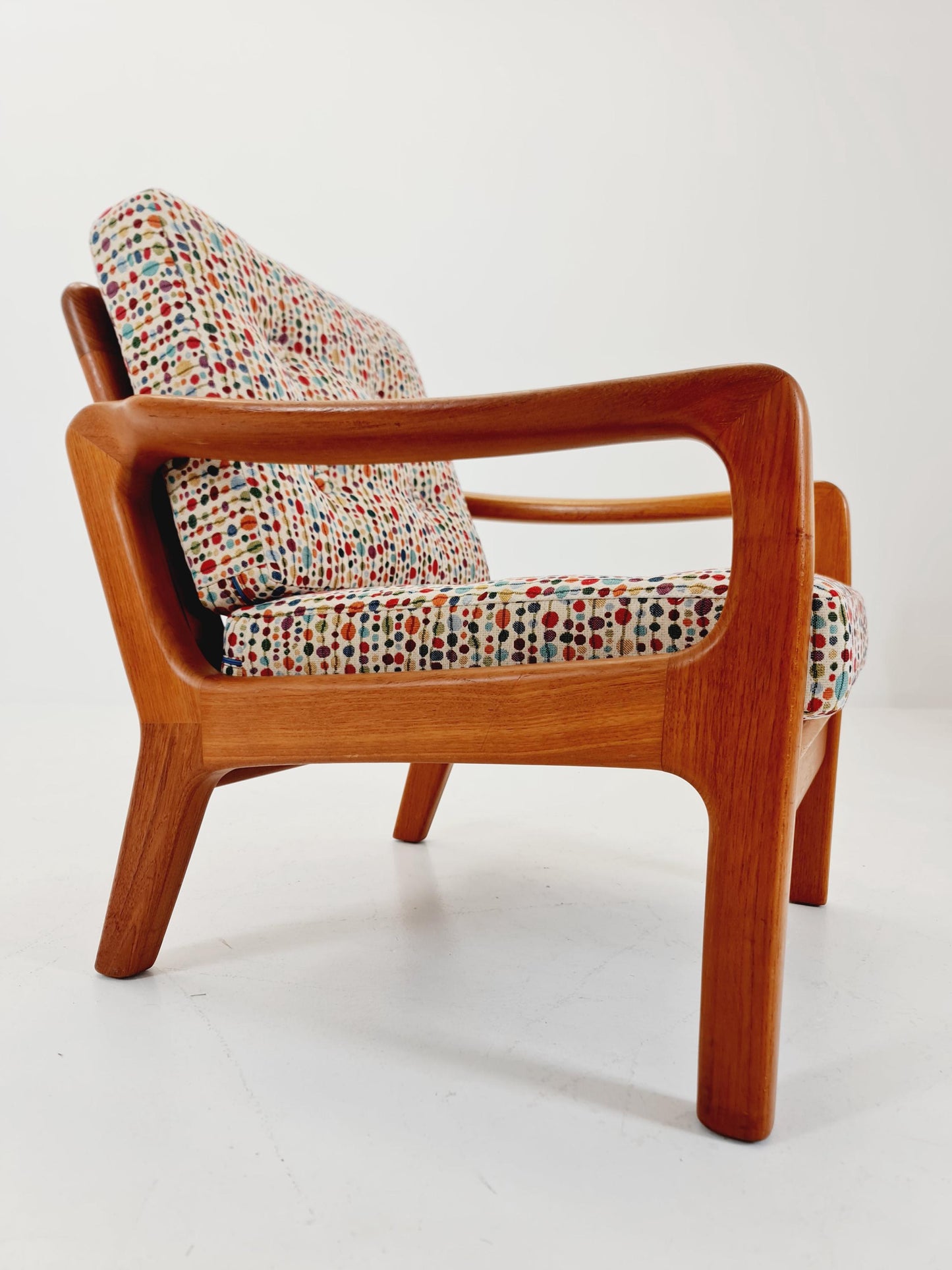Mid century Danish easy lounge chairs by Juul Kristensen , 1970s,