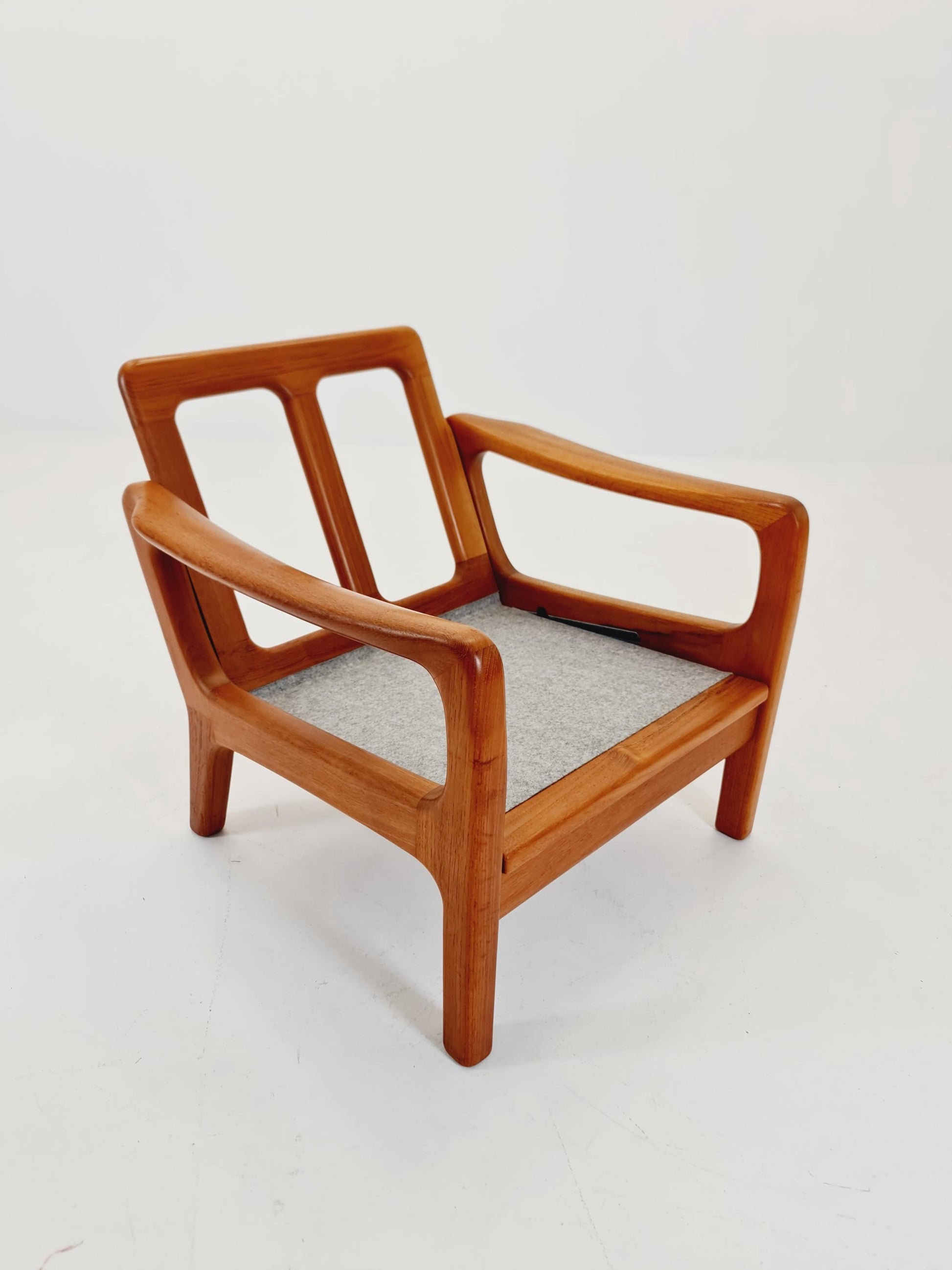 Mid century Danish easy lounge chairs by Juul Kristensen , 1970s,