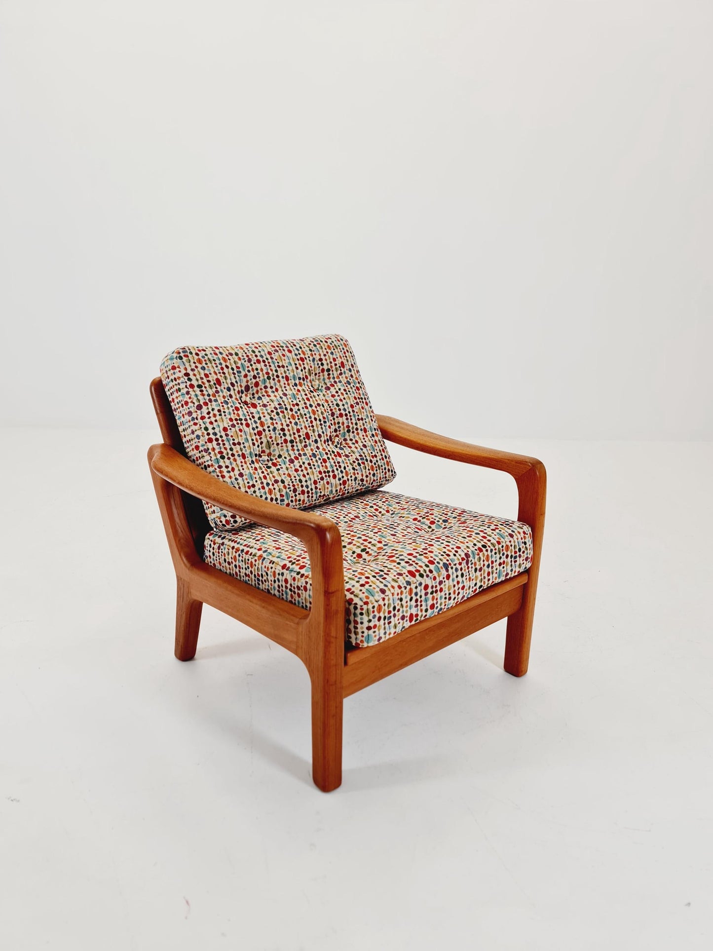 Mid century Danish easy lounge chairs by Juul Kristensen , 1970s,