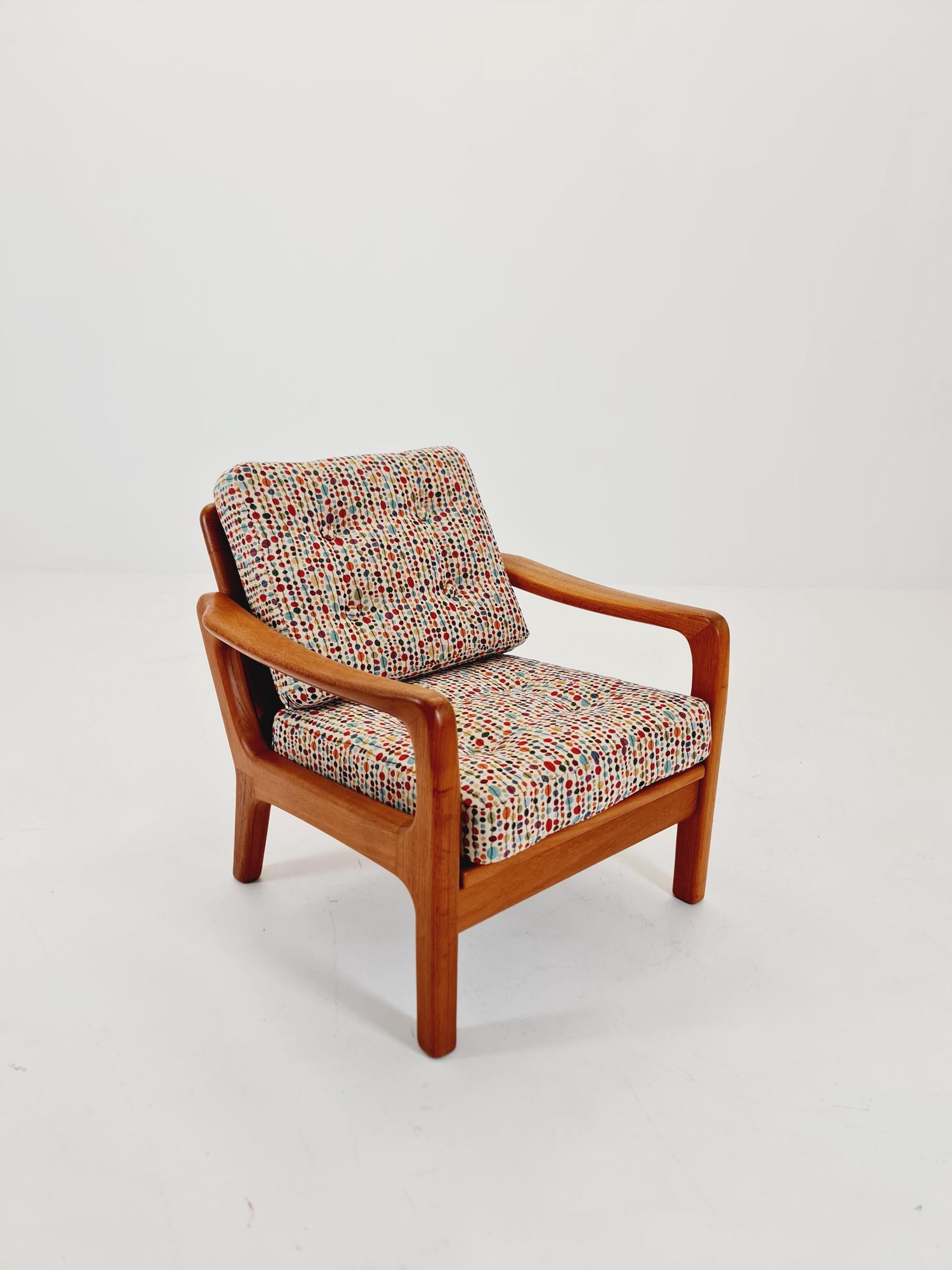 Mid century Danish easy lounge chairs by Juul Kristensen , 1970s,