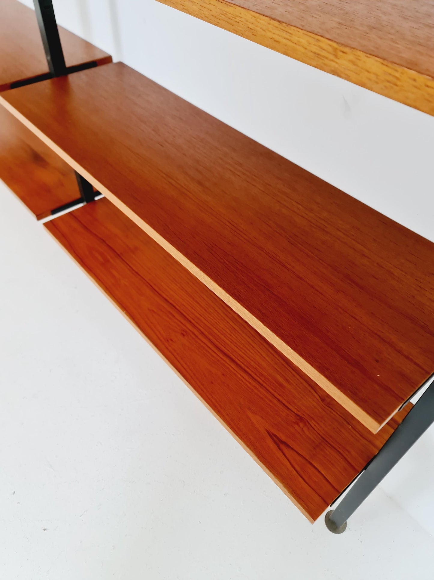 Rare German freestanding shelf-system by Günter Renkel for Rego Twen in Teak 1950s
