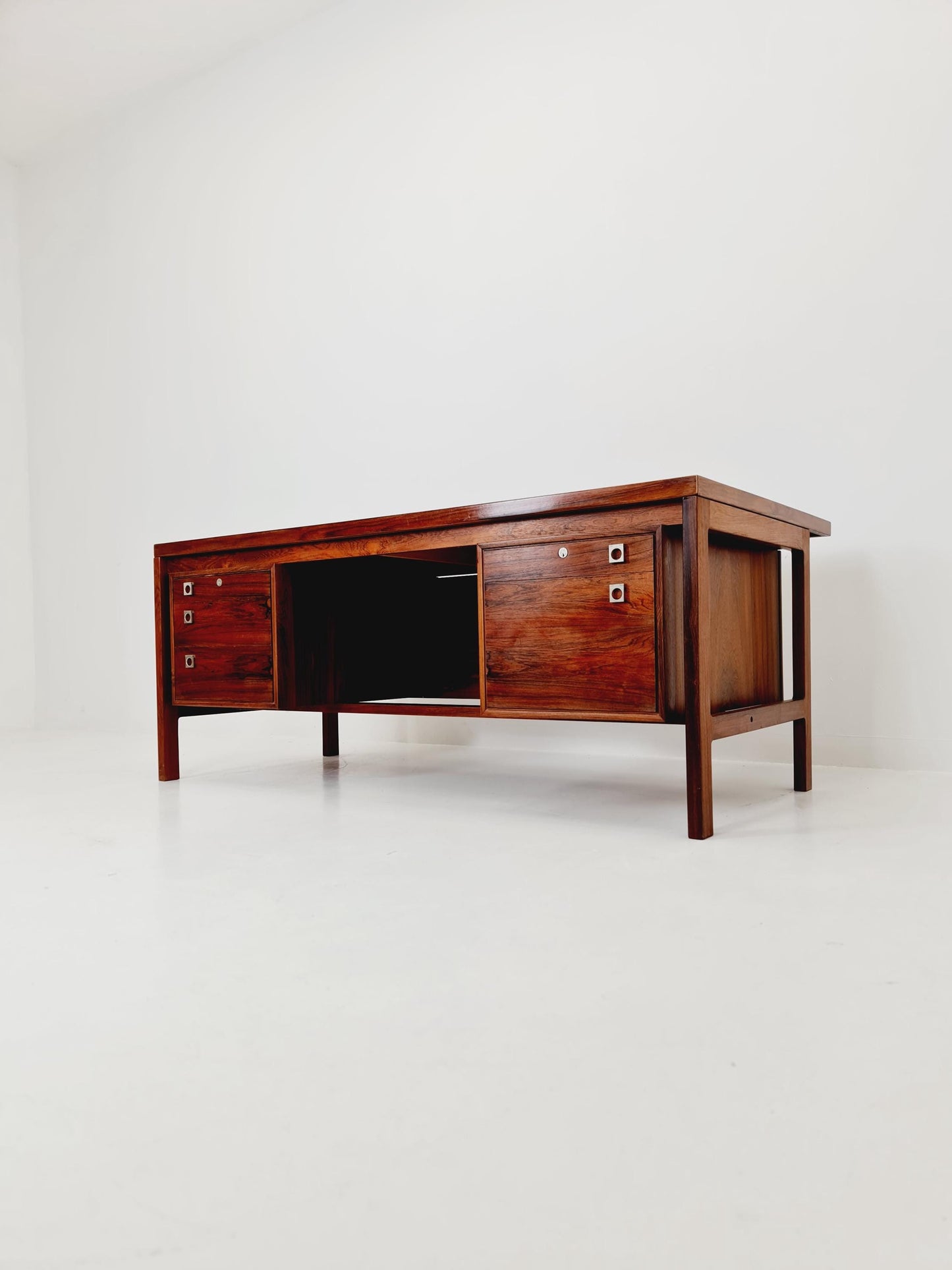 Danish Rosewood Freestanding desk by H.P Hansen, Denmark, 1960s