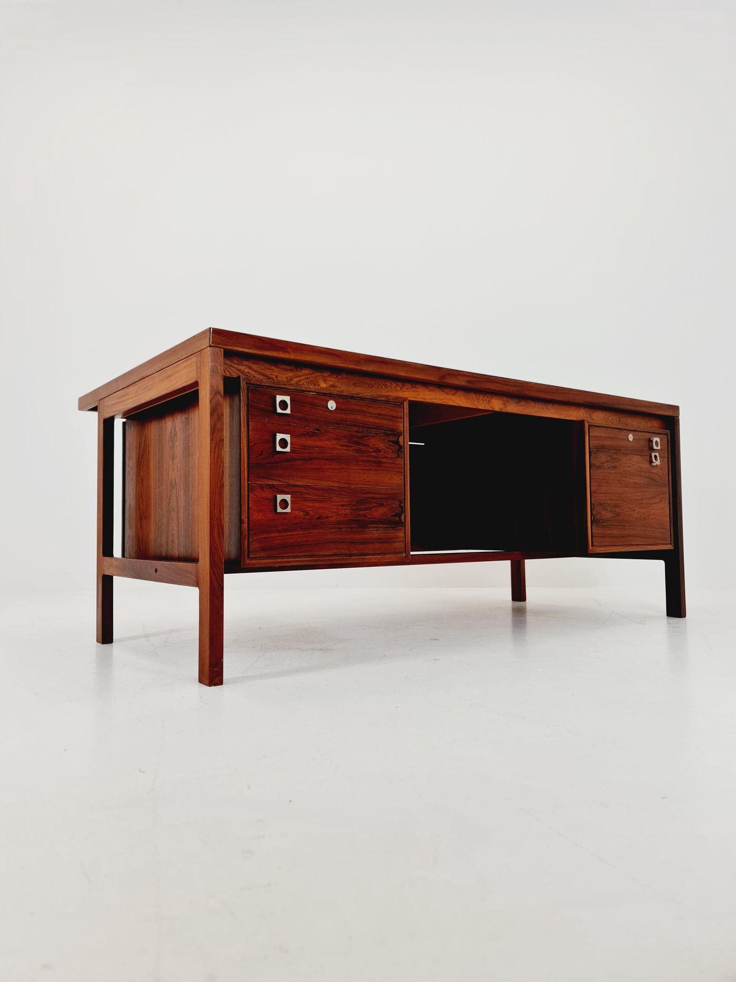 Danish Rosewood Freestanding desk by H.P Hansen, Denmark, 1960s