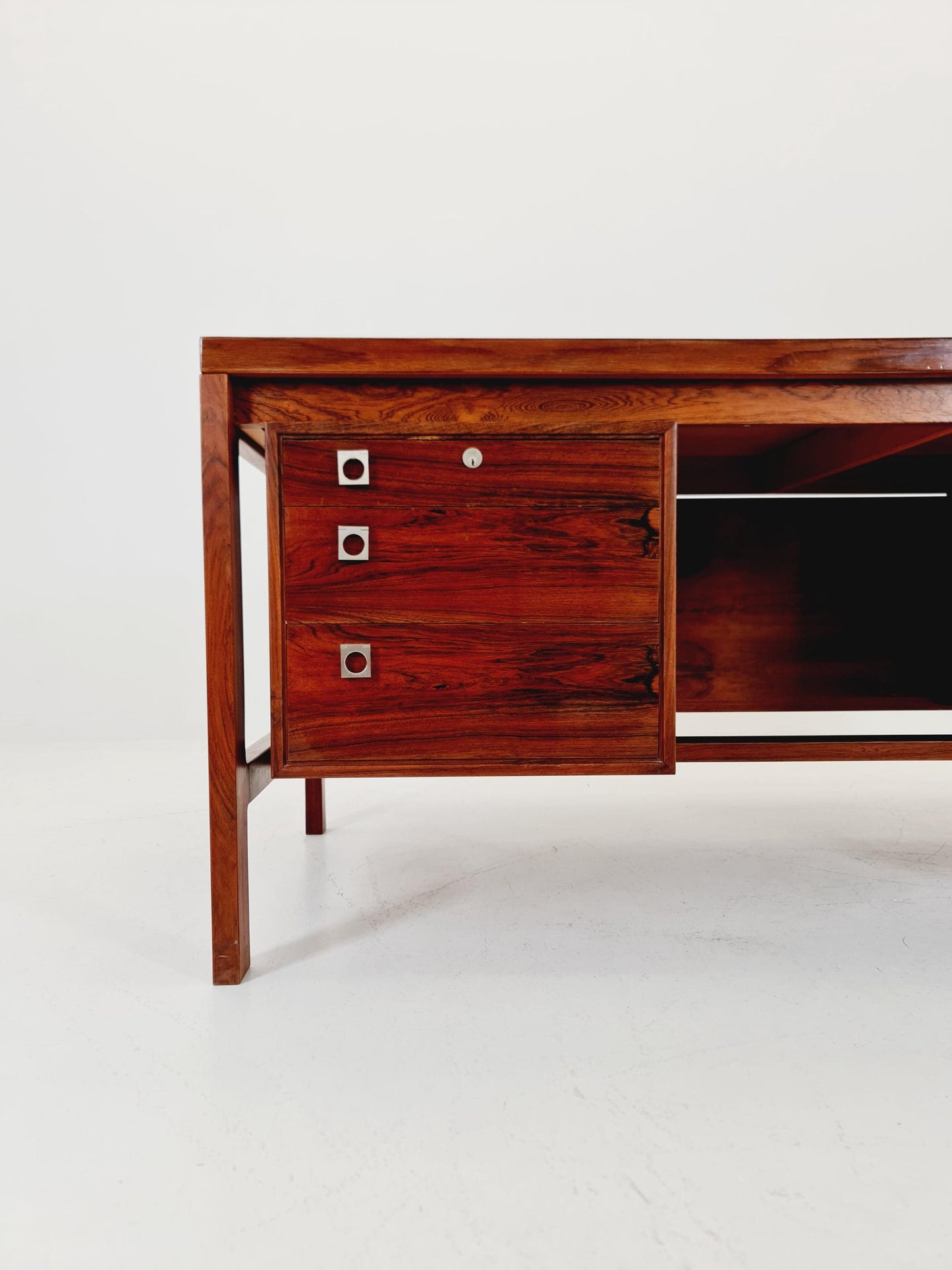 Danish Rosewood Freestanding desk by H.P Hansen, Denmark, 1960s