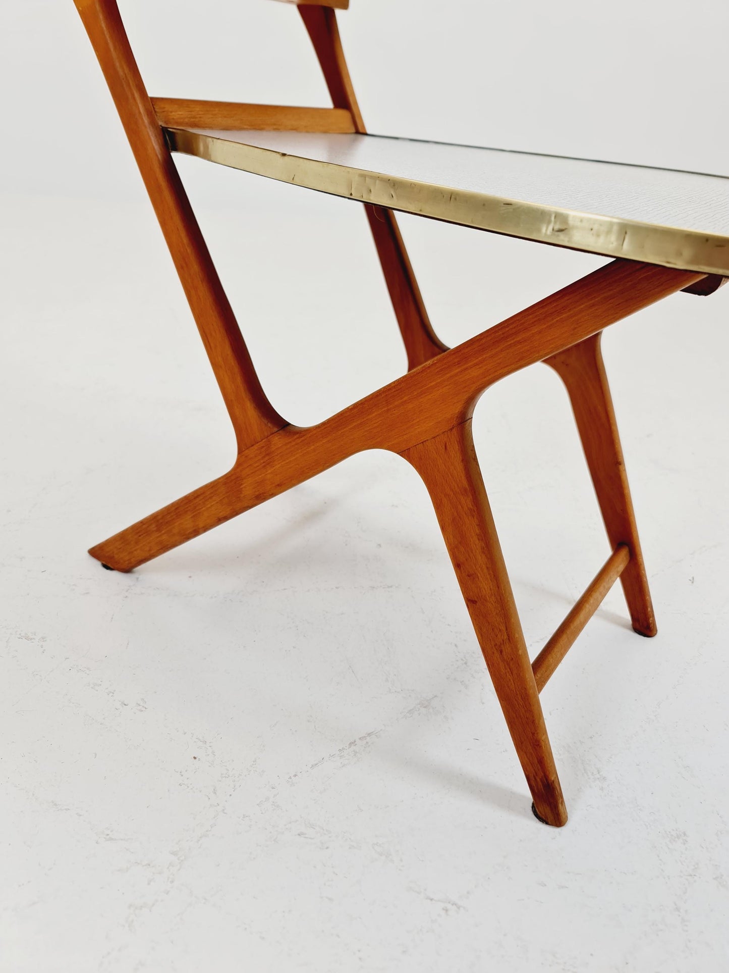 Big 1950s German Plant Stand, Vintage Mid-Century Minimalist Indoor Plant Stand Side Table Retro flower table By Opal