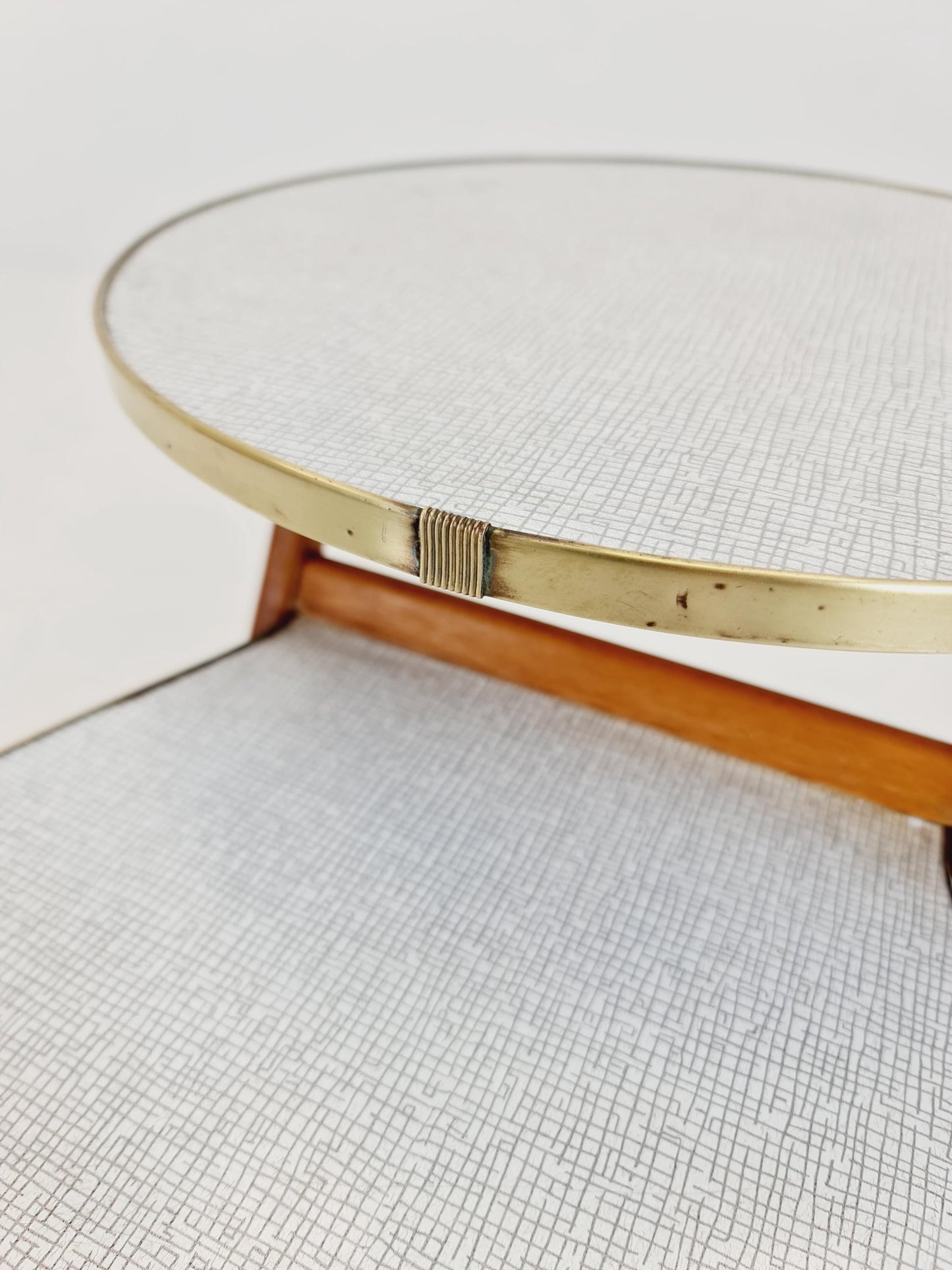 Big 1950s German Plant Stand, Vintage Mid-Century Minimalist Indoor Plant Stand Side Table Retro flower table By Opal