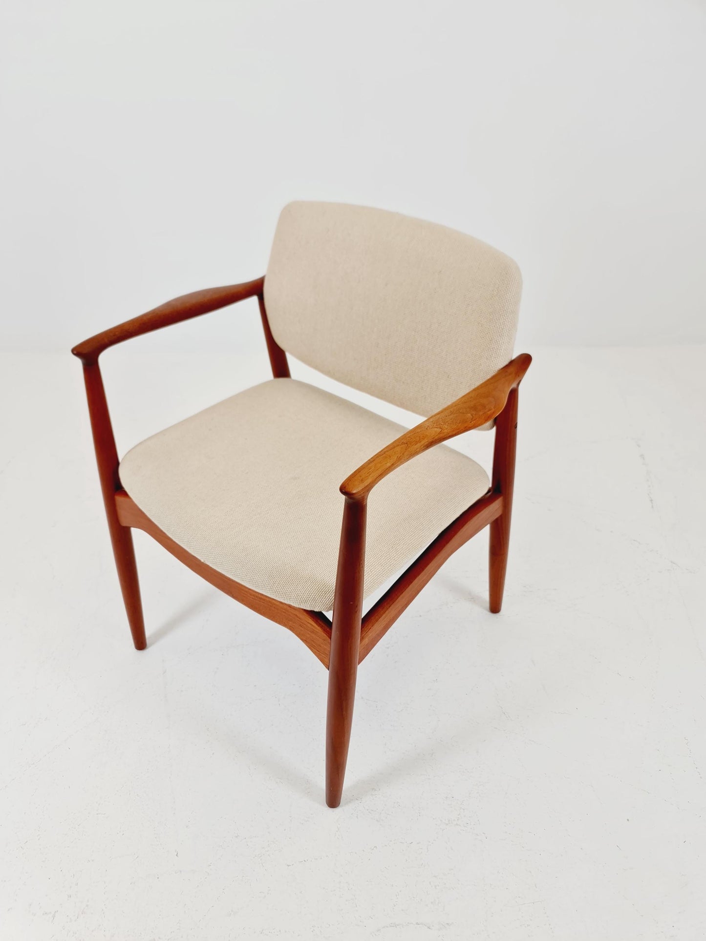 Danish Rare Teak capitains Armchair By Erik Buch for Orum Möbler modell nr 67 , 1960s