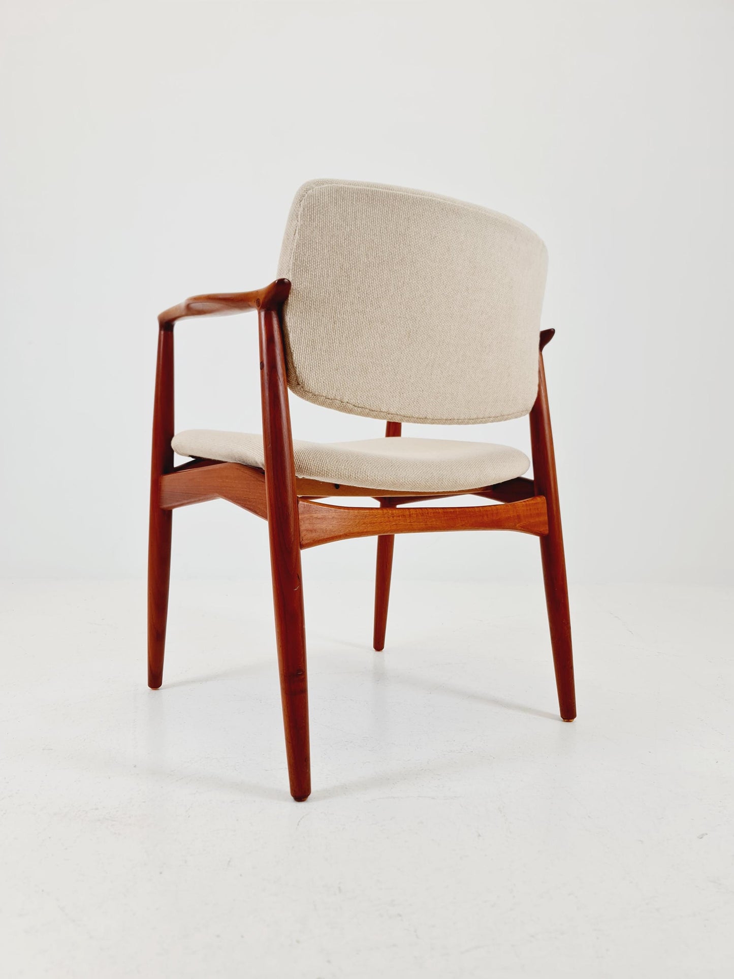 Danish Rare Teak capitains Armchair By Erik Buch for Orum Möbler modell nr 67 , 1960s