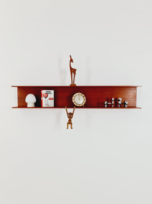 Long German Wilheilm Renz for Walter Renz hanging shelf, 1960s