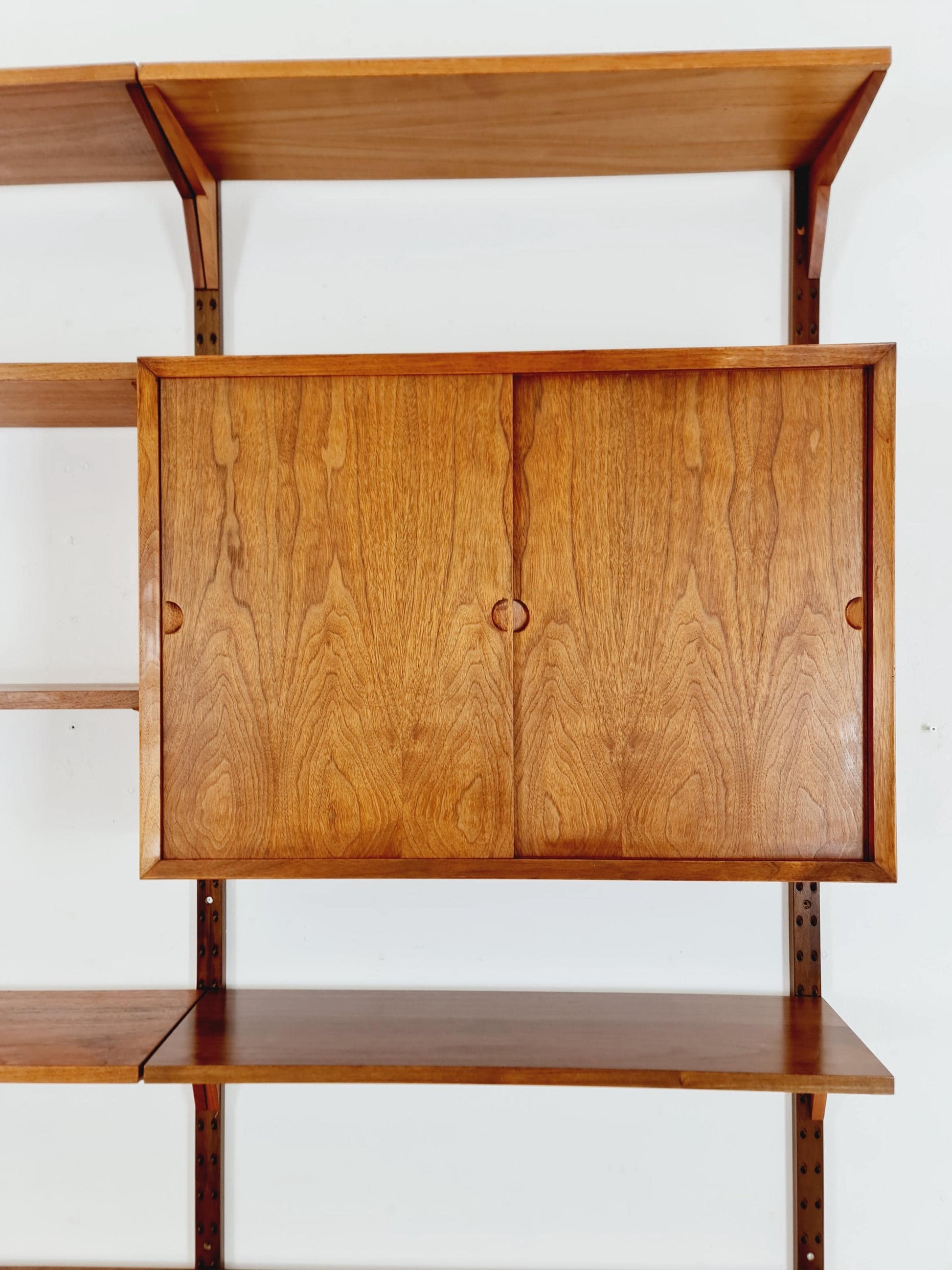 Mid century Danish Walnut Wall Unit with cabinet /Desk by Poul Cadovius for Royal,Denmark, 1960s