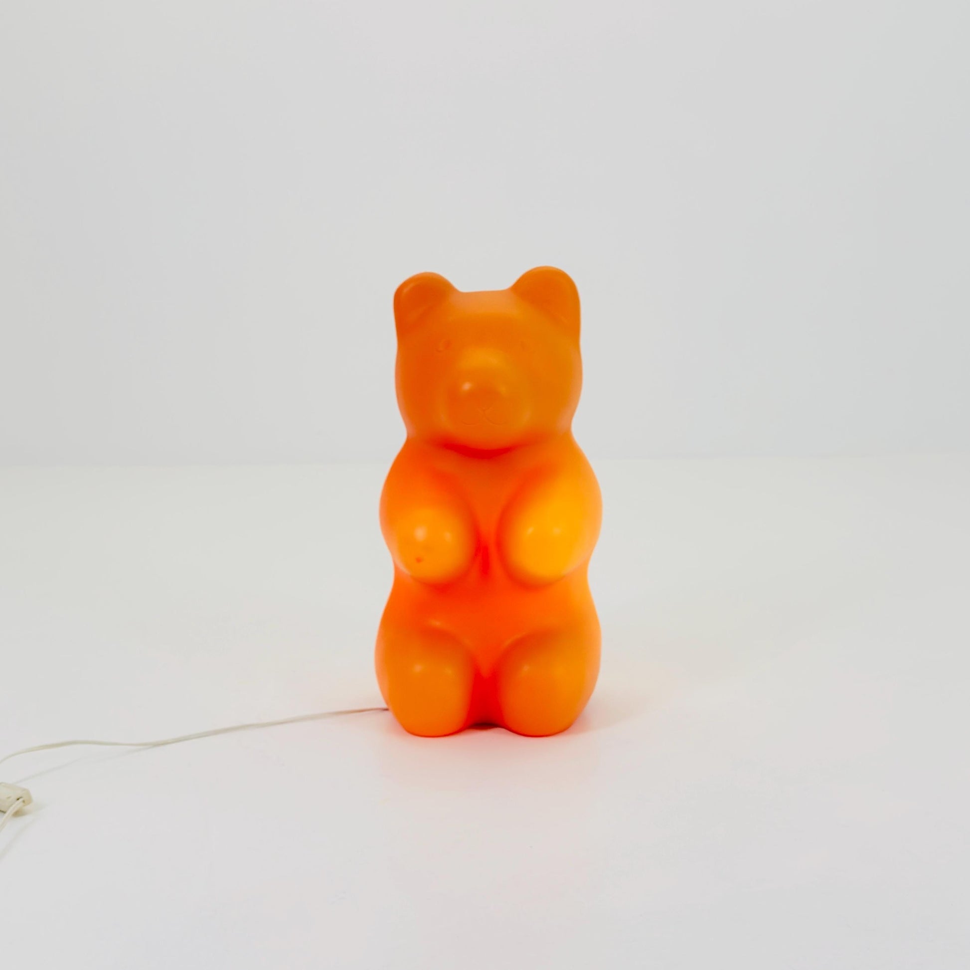 Mid century Retro Spaceage large orange bear standing Lamp , by Heico 1980s Germany