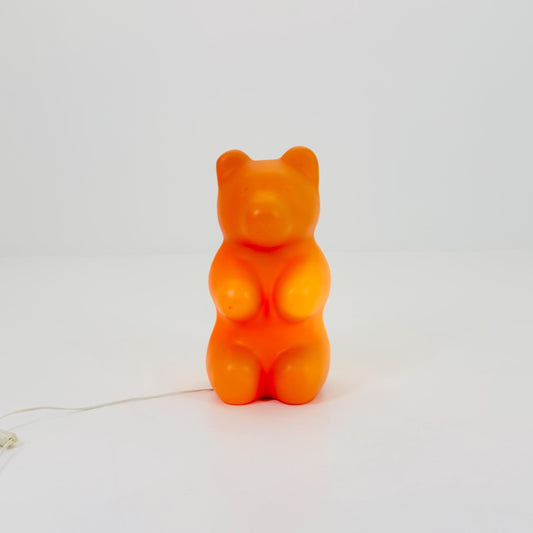 Mid century Retro Spaceage large orange bear standing Lamp , by Heico 1980s Germany