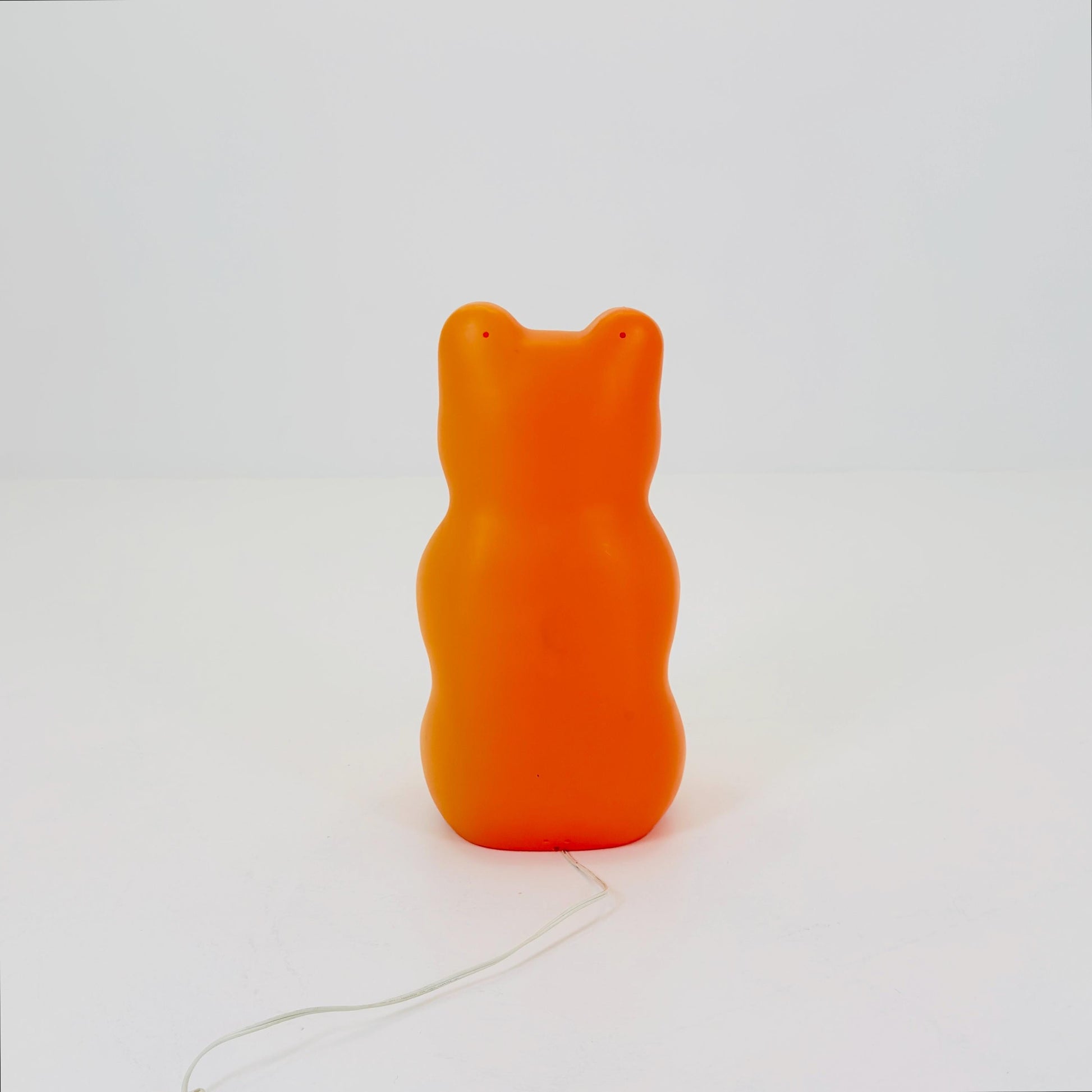 Mid century Retro Spaceage large orange bear standing Lamp , by Heico 1980s Germany
