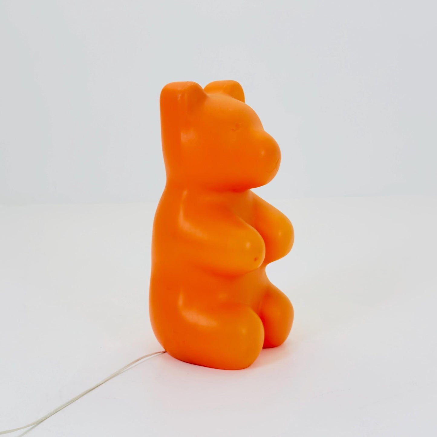 Mid century Retro Spaceage large orange bear standing Lamp , by Heico 1980s Germany