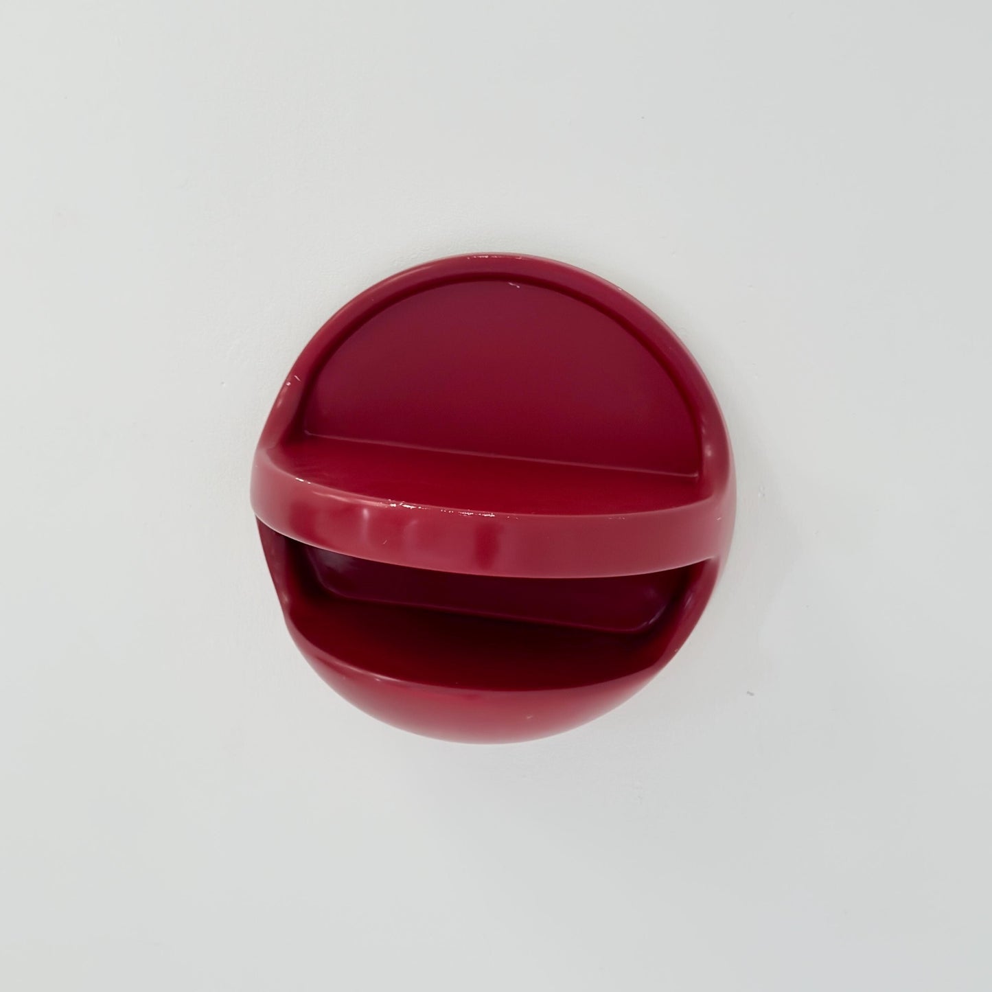 Mid Century Space Age Red Wall Shelf by Gerd Lange for Ilse Möbel, Germany 1970s
