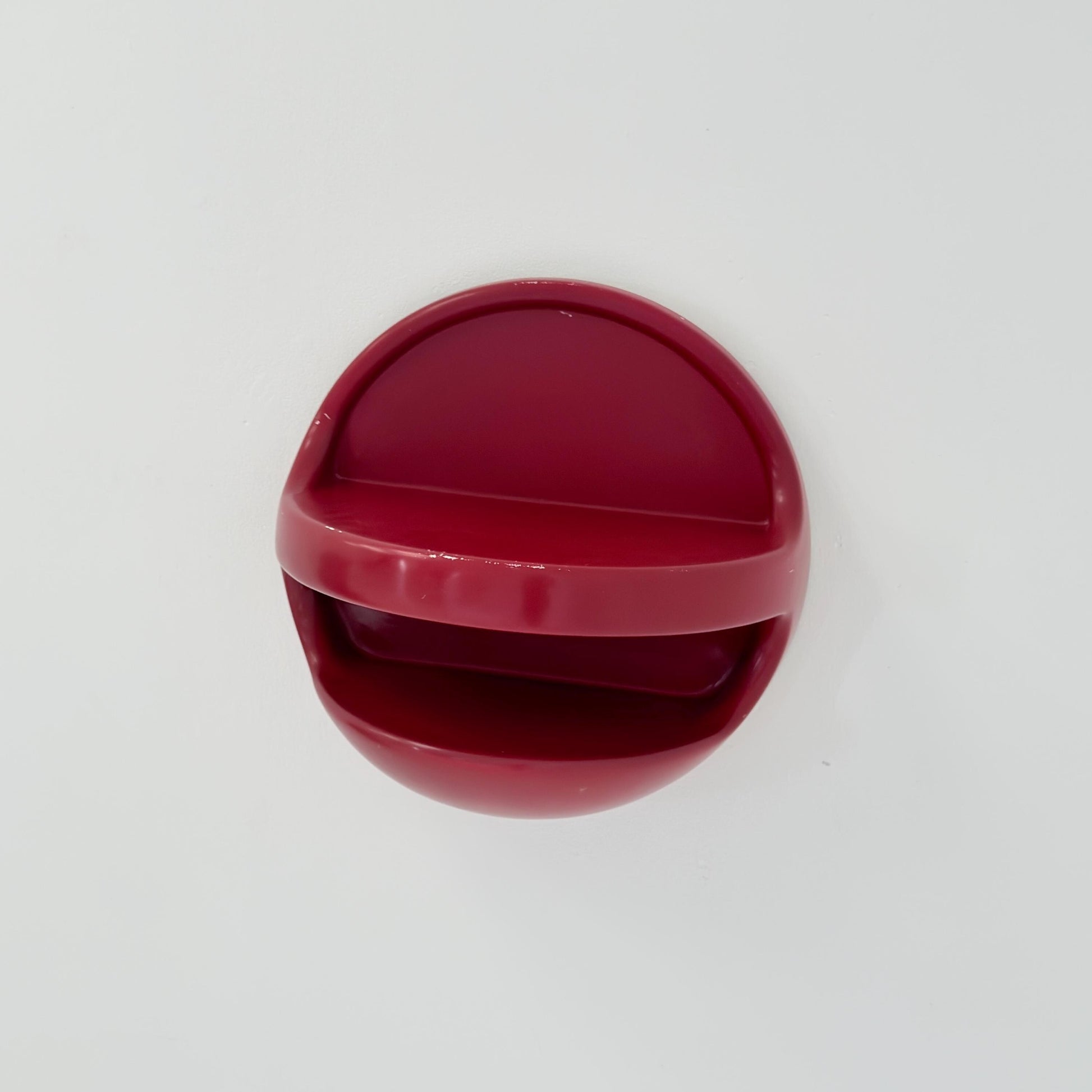 Mid Century Space Age Red Wall Shelf by Gerd Lange for Ilse Möbel, Germany 1970s