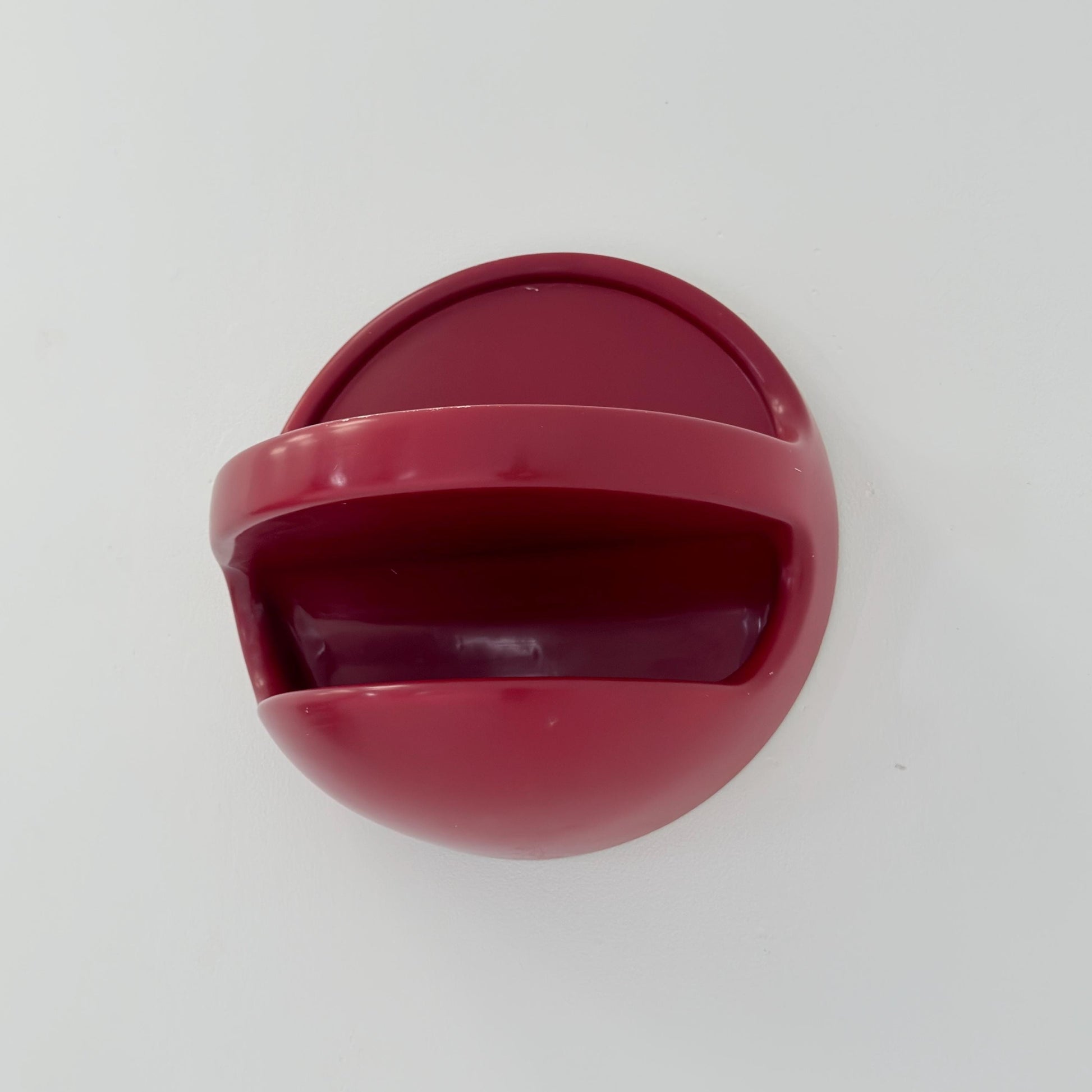 Mid Century Space Age Red Wall Shelf by Gerd Lange for Ilse Möbel, Germany 1970s