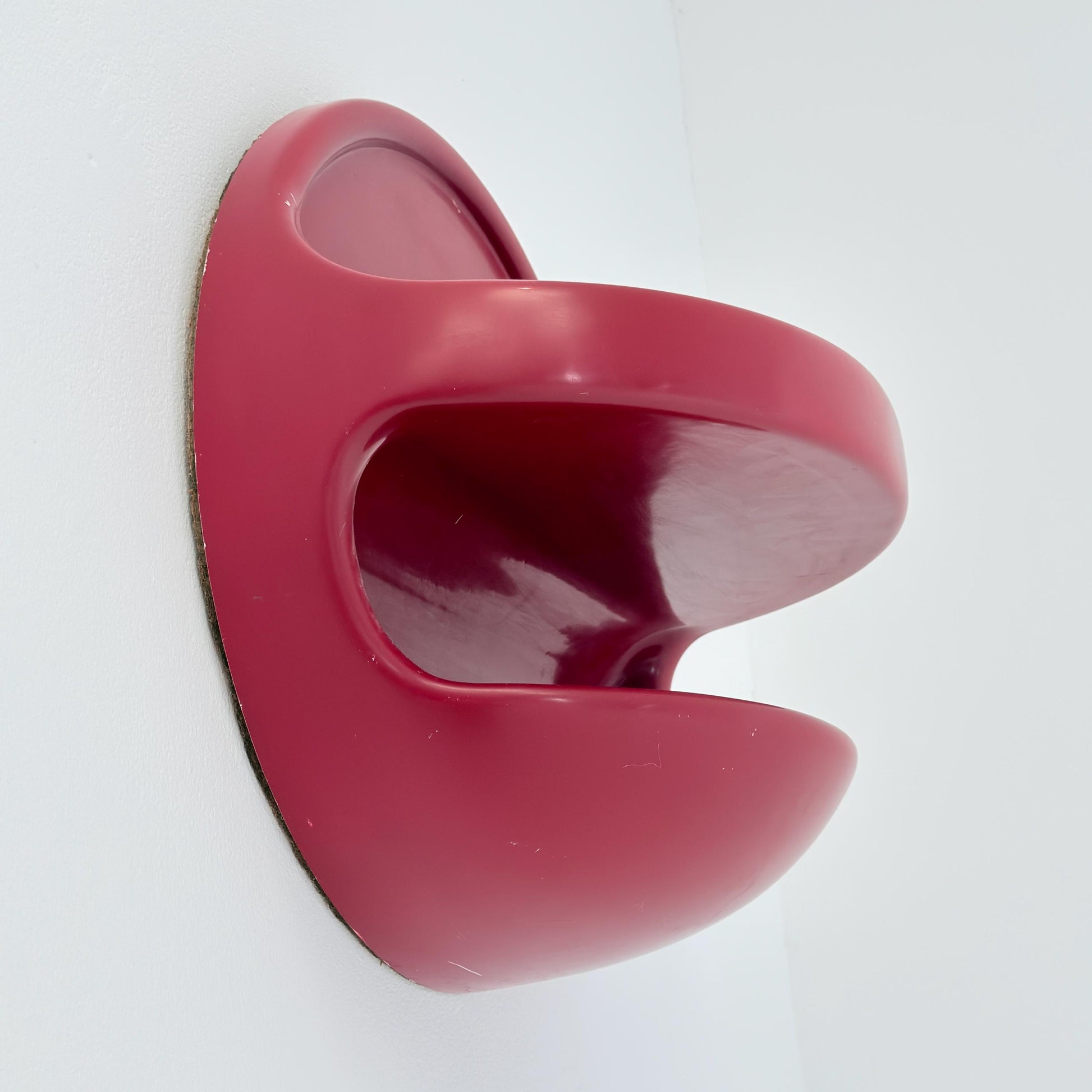 Mid Century Space Age Red Wall Shelf by Gerd Lange for Ilse Möbel, Germany 1970s