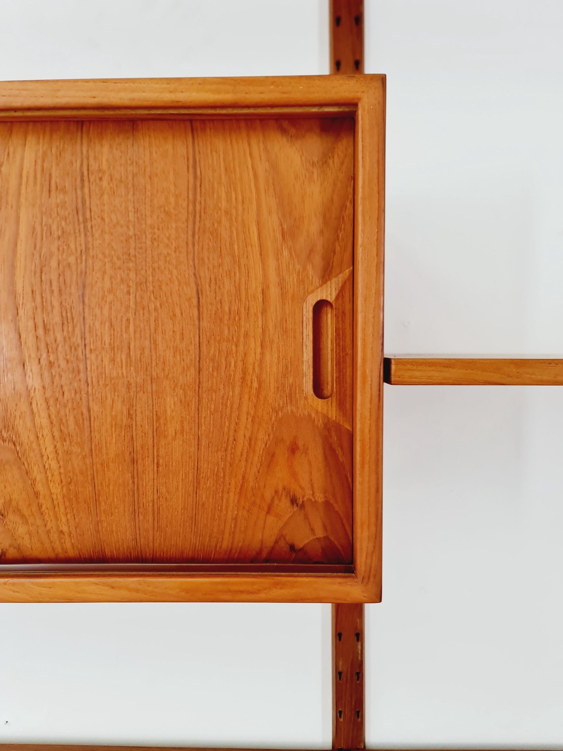 Rare Mid century Danish Teak Wall Unit 3 cabinet by Sven Ellekaer For Abert Hansen, Denmark, 1960s
