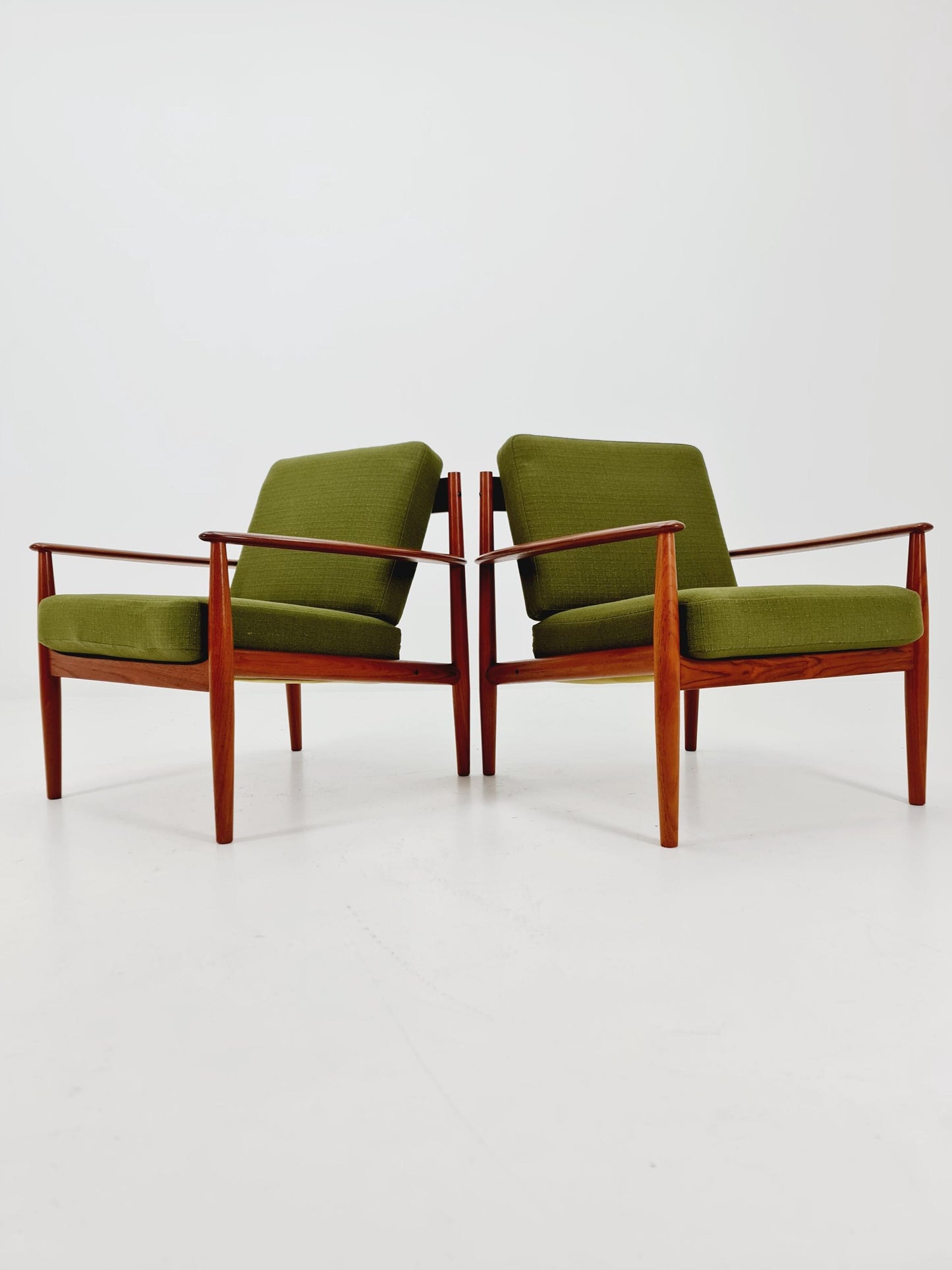 Set of 2 Mid-century Rare Danish teak lounge chair/ Easy chair by Grete Jalk For France &Son , 1960s