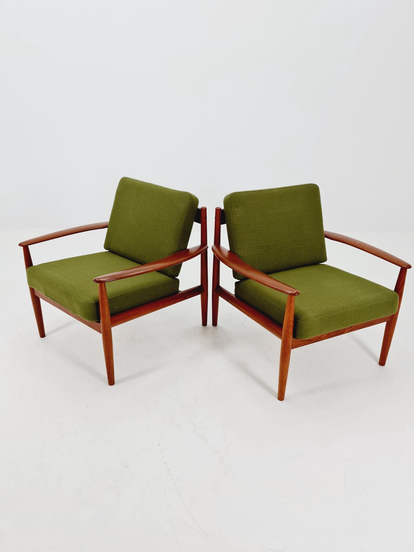 Set of 2 Mid-century Rare Danish teak lounge chair/ Easy chair by Grete Jalk For France &Son , 1960s