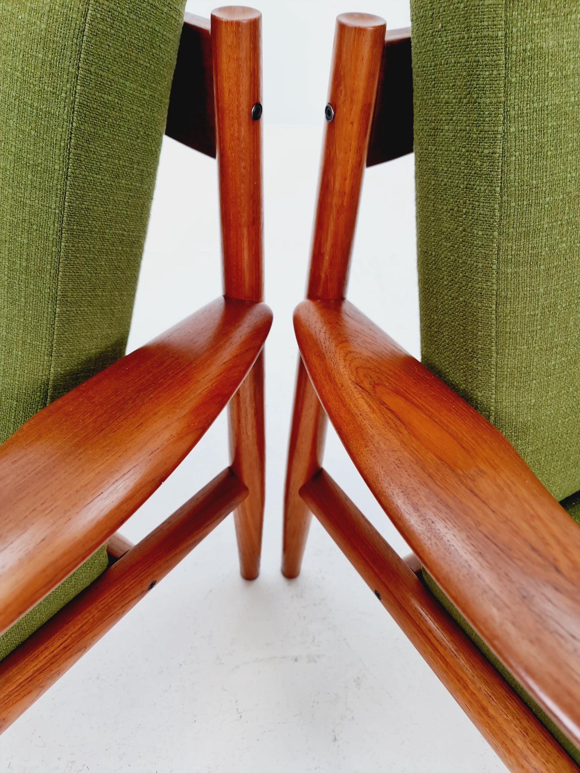 Set of 2 Mid-century Rare Danish teak lounge chair/ Easy chair by Grete Jalk For France &Son , 1960s