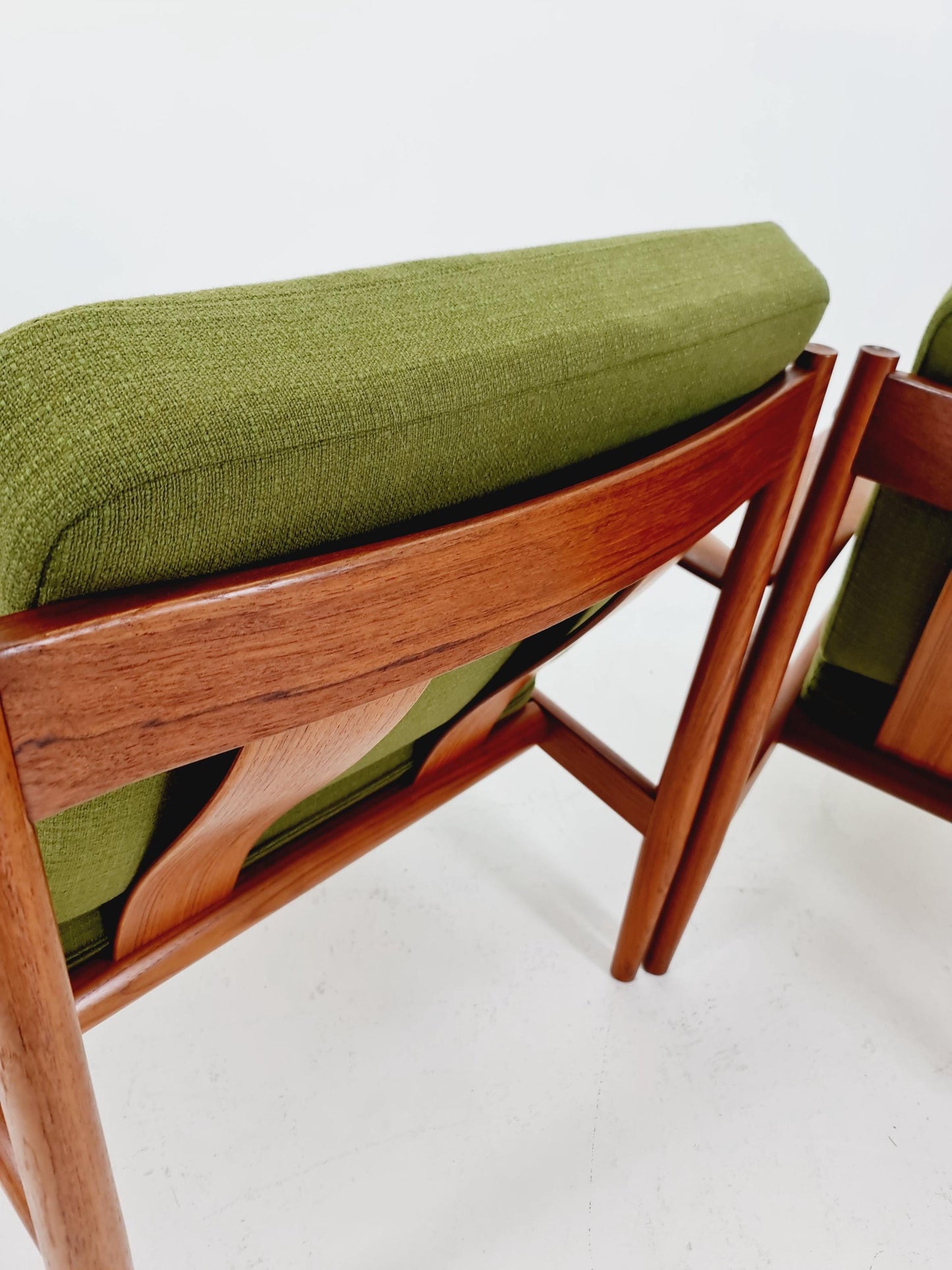 Set of 2 Mid-century Rare Danish teak lounge chair/ Easy chair by Grete Jalk For France &Son , 1960s