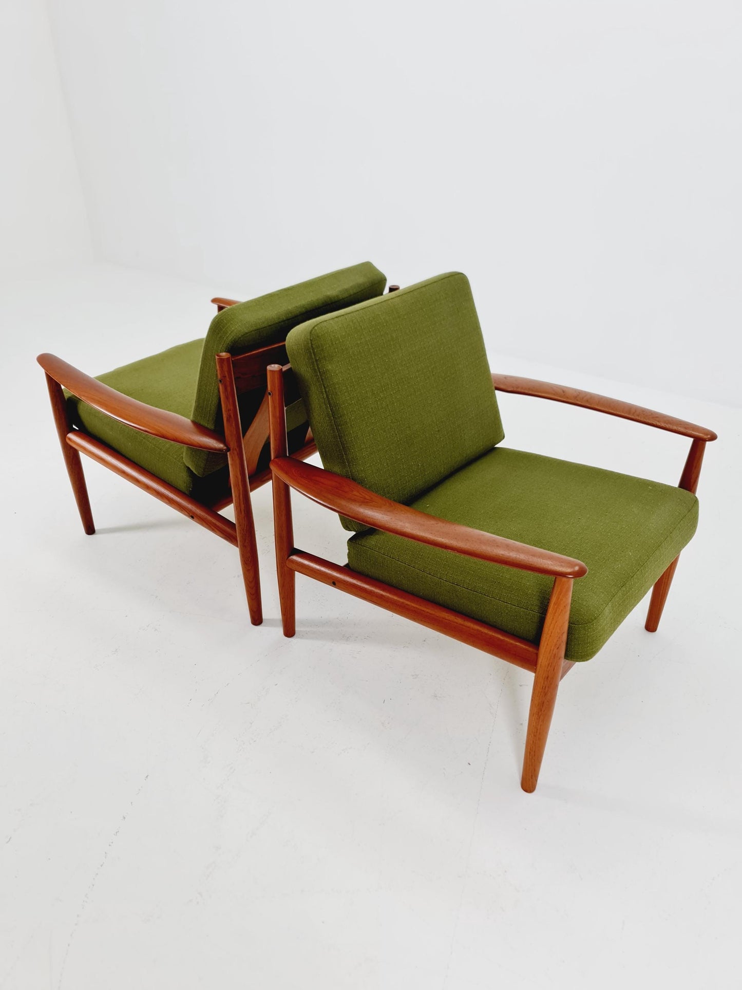 Set of 2 Mid-century Rare Danish teak lounge chair/ Easy chair by Grete Jalk For France &Son , 1960s
