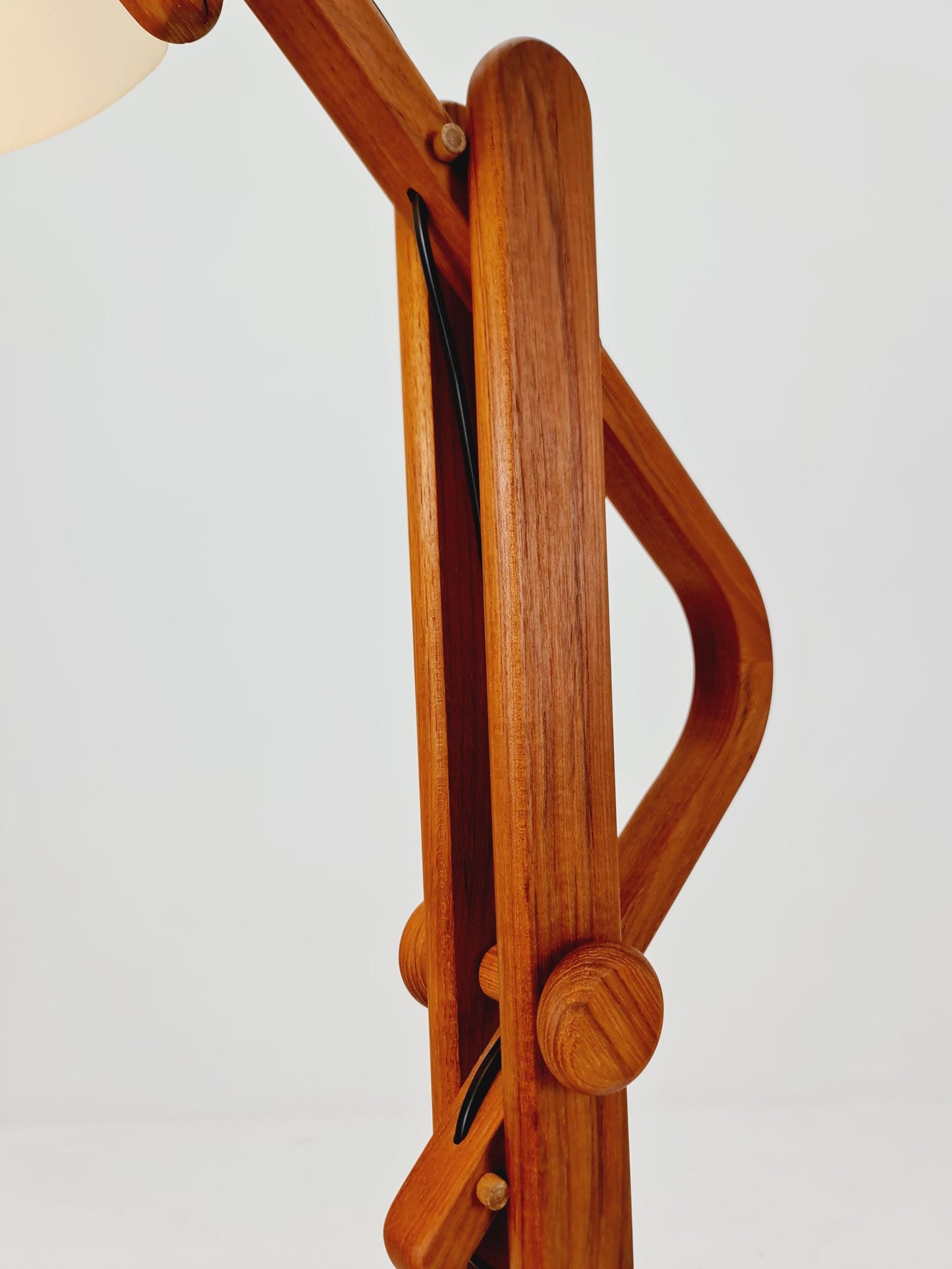 Vintage Danish Teak floor lamp by DOMUS 1970s