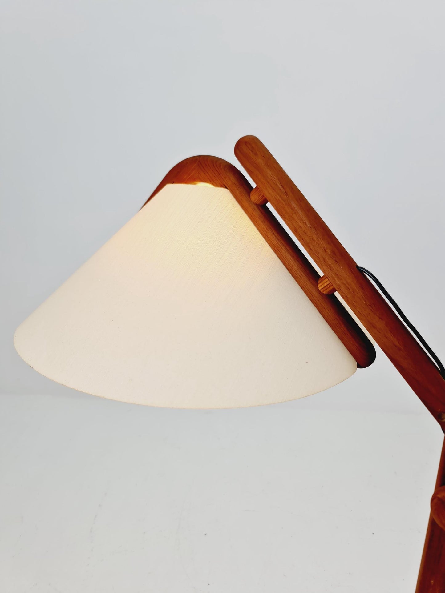 Vintage Danish Teak floor lamp by DOMUS 1970s