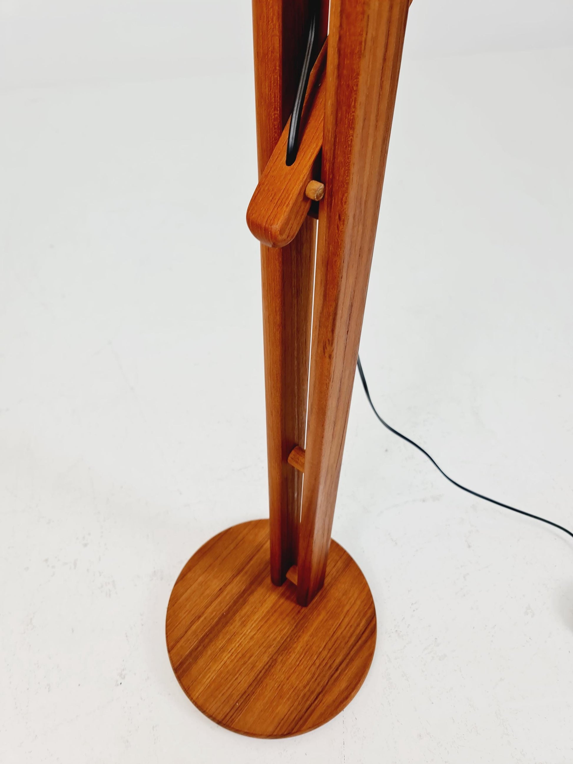 Vintage Danish Teak floor lamp by DOMUS 1970s