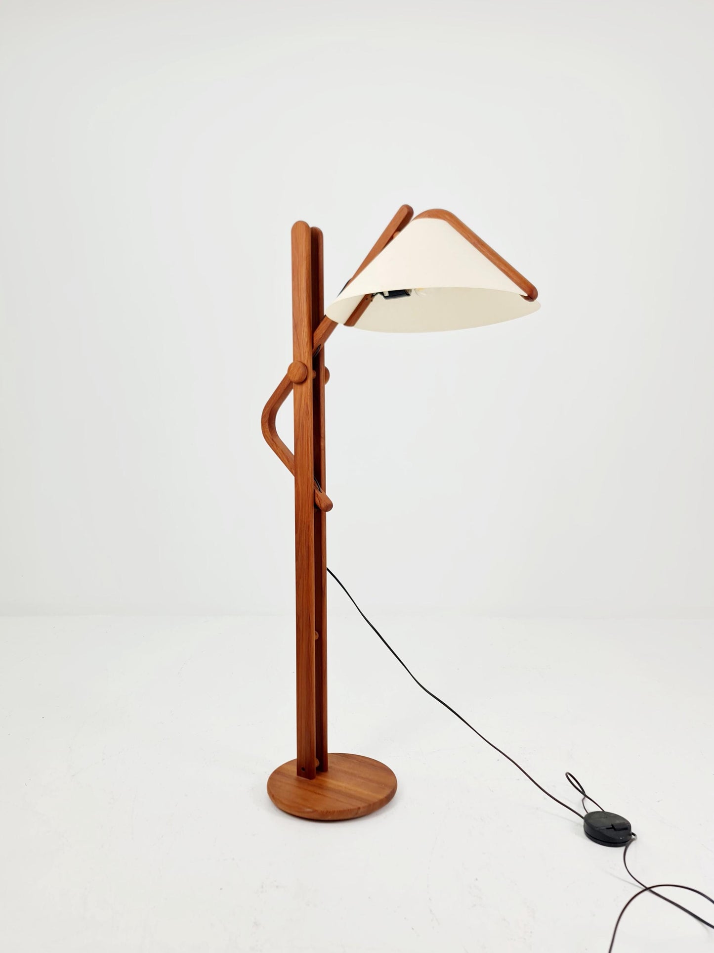 Vintage Danish Teak floor lamp by DOMUS 1970s