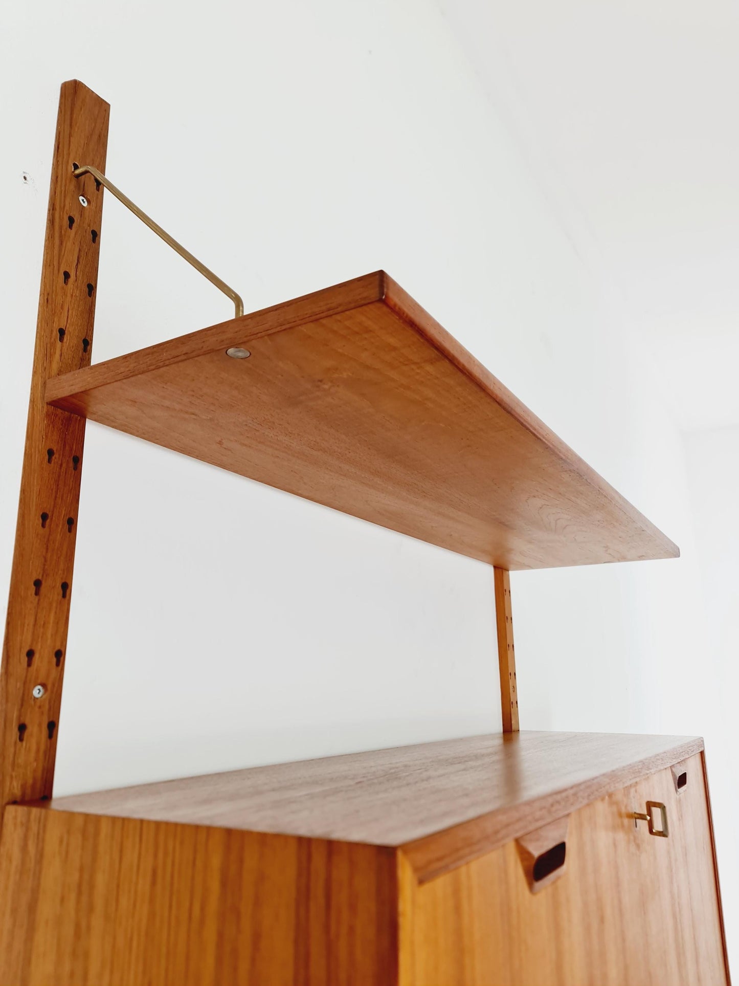 Rare Mid century Danish Teak Wall Unit by Sven Ellekaer For Abert Hansen, Denmark, 1960s