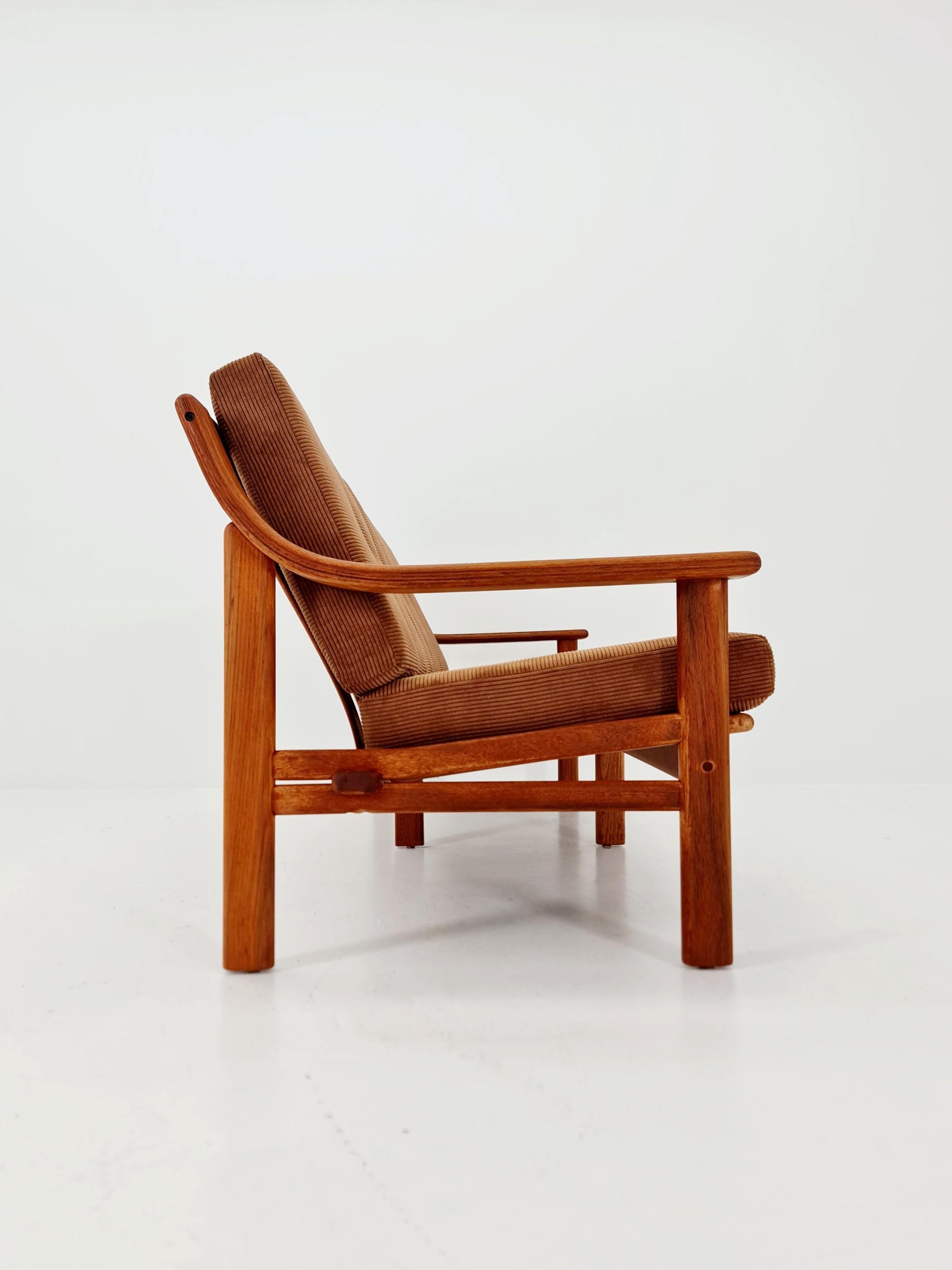 Mid-century Rare Danish teak lounge sofa 3 -Seater ,By Silkborg 1970s