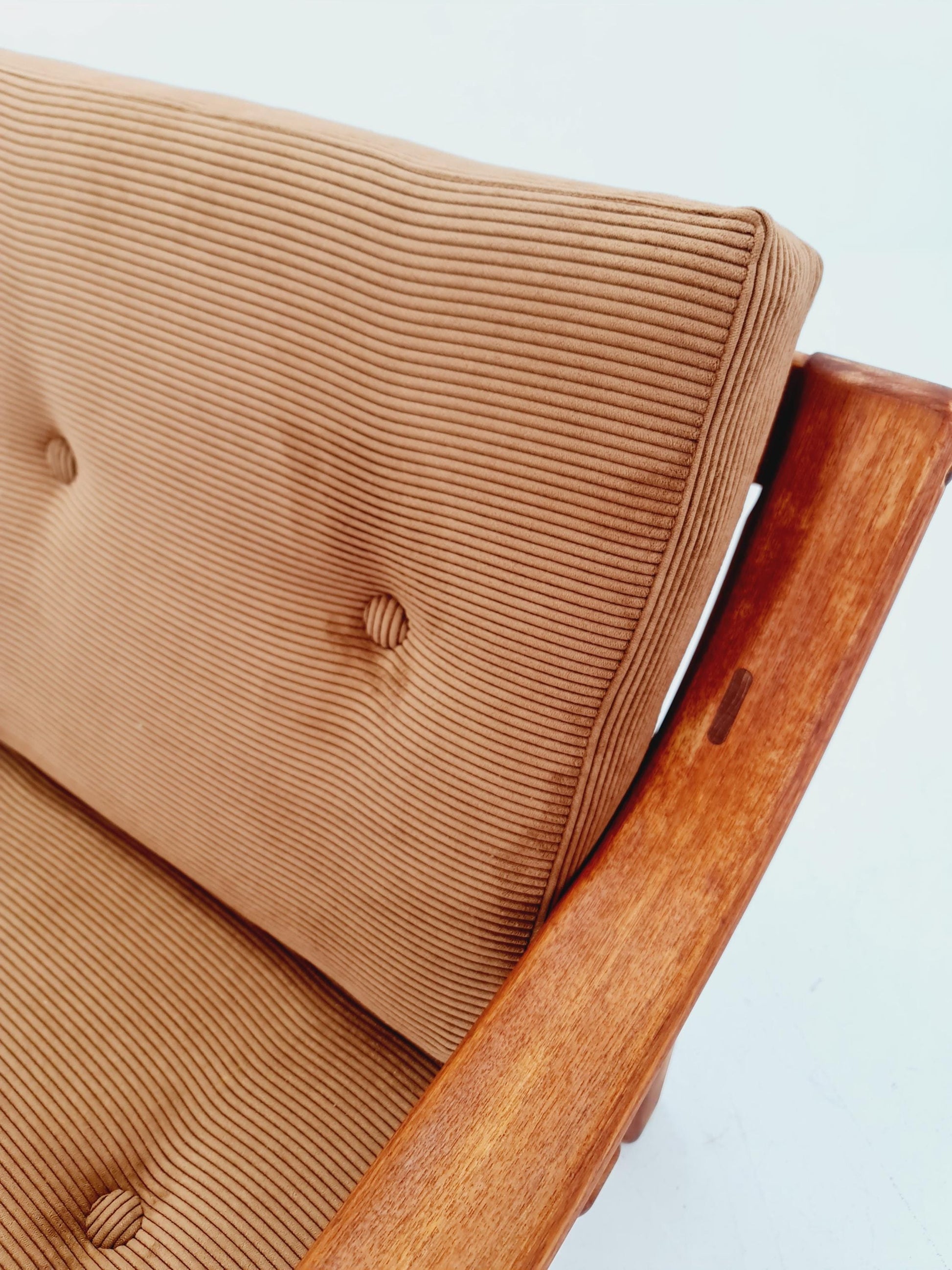 Mid-century Rare Danish teak lounge chair ,By Silkborg 1970s