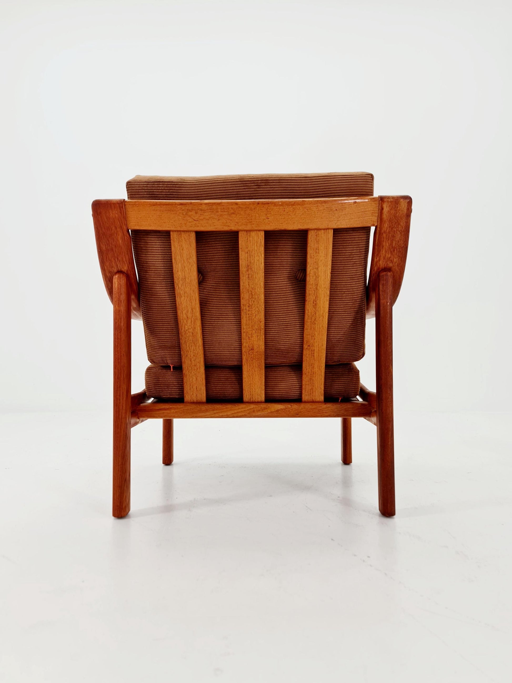 Mid-century Rare Danish teak lounge chair ,By Silkborg 1970s