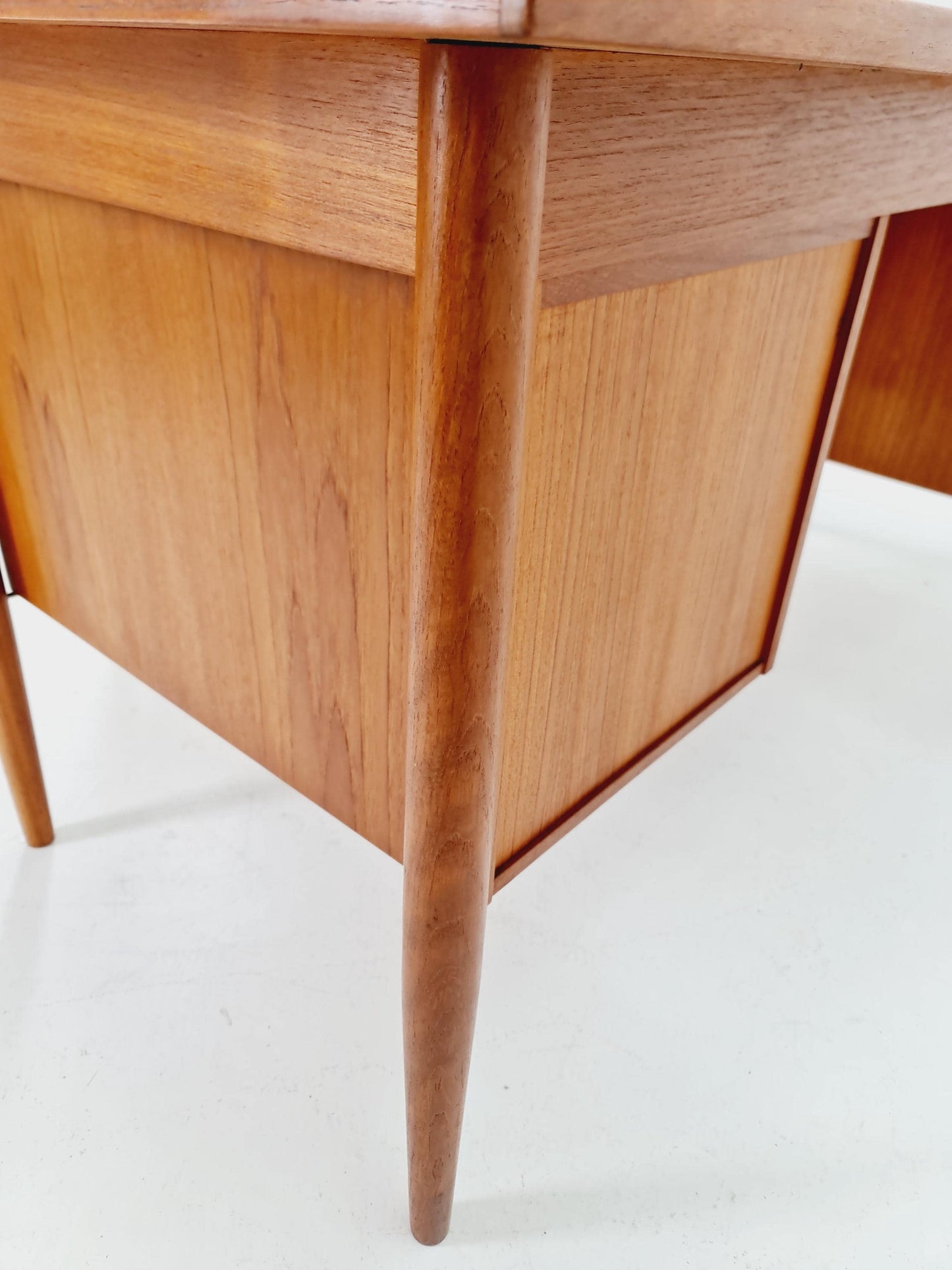 Mid century Danish teak desk By Gunnar Nielsen Tibergaard , 1960s