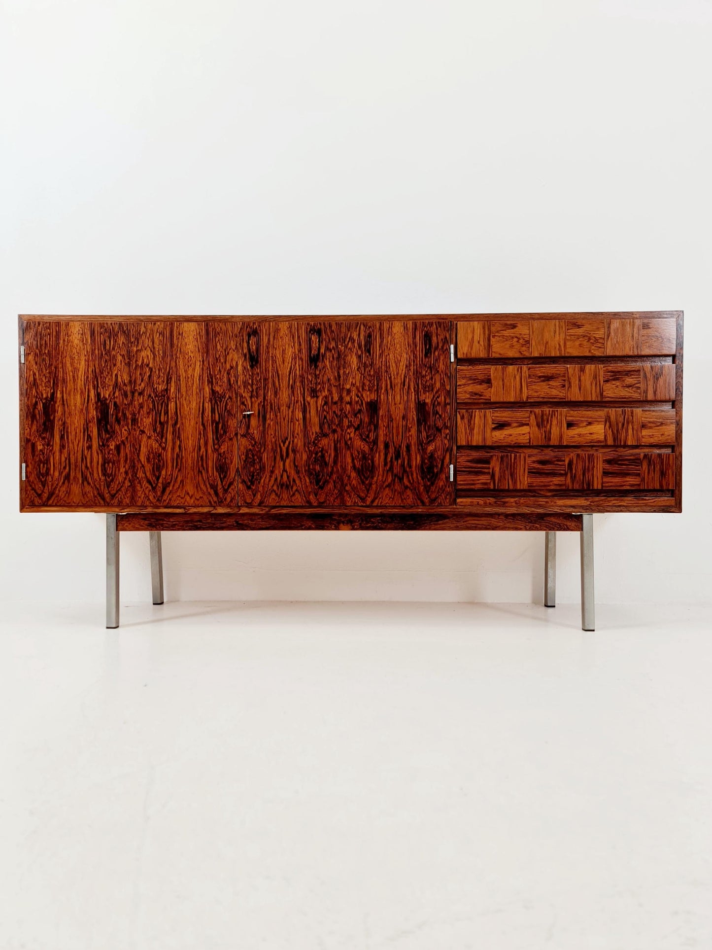 Rare Mid Century Modern Rosewwod German Sideboard, 1960s