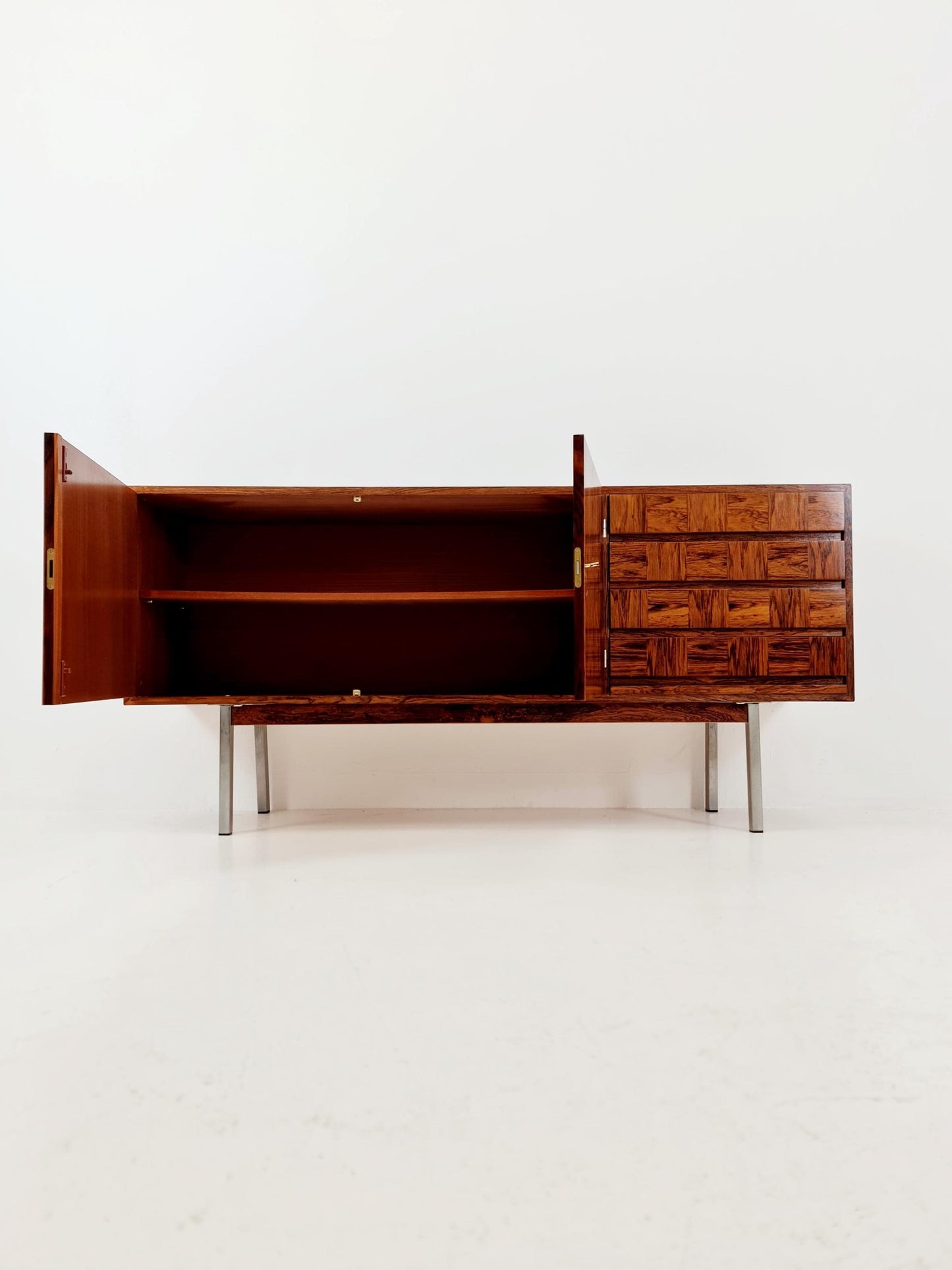 Rare Mid Century Modern Rosewwod German Sideboard, 1960s