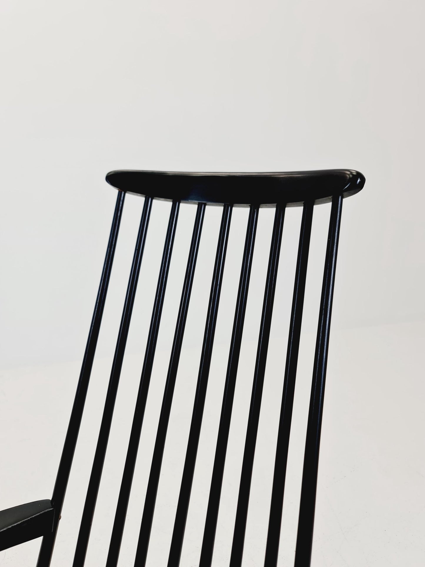 Mid Century Rocking Chair teak by Ilmar Tapiovaara for Asko , 1960s