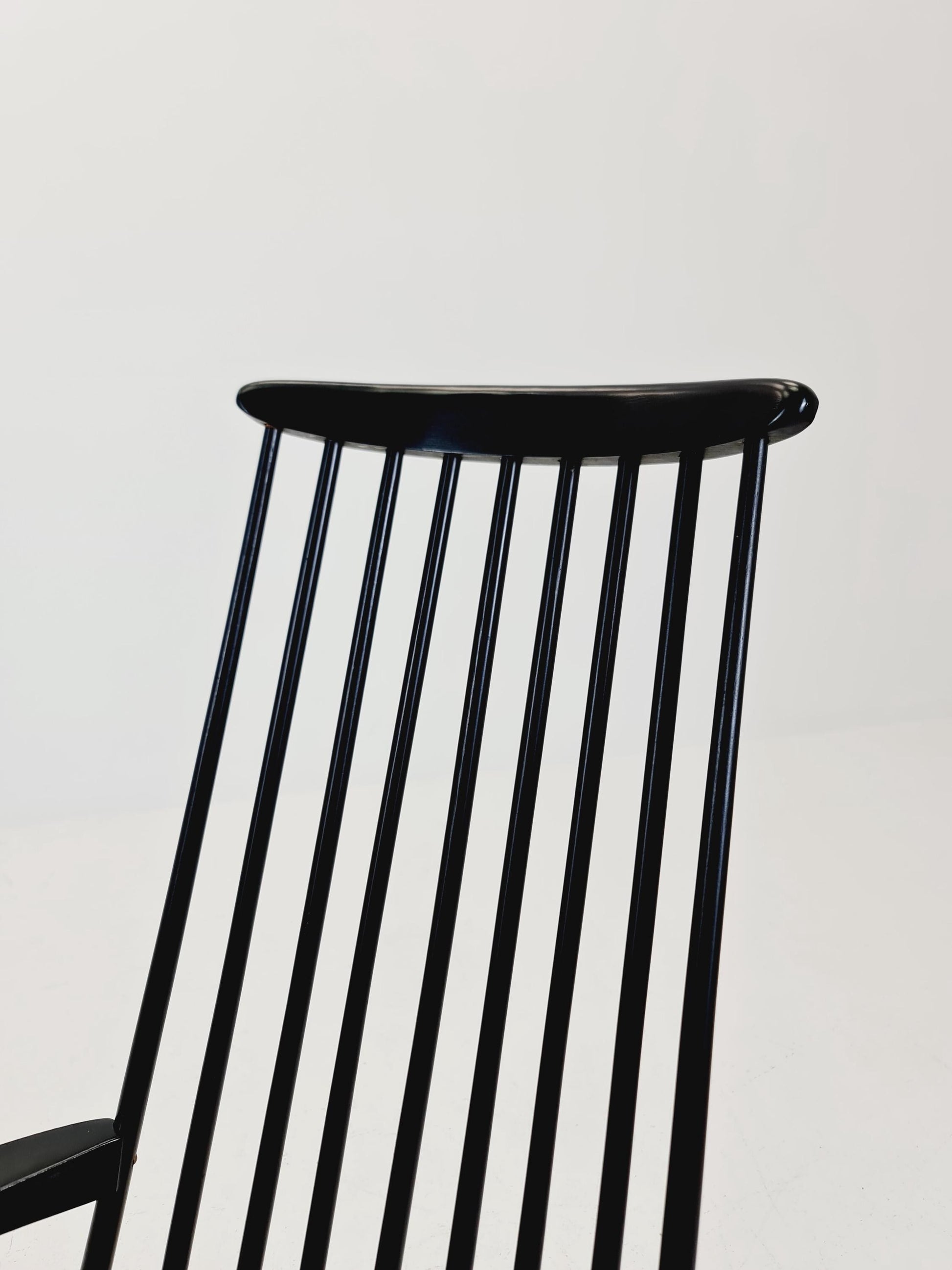 Mid Century Rocking Chair teak by Ilmar Tapiovaara for Asko , 1960s