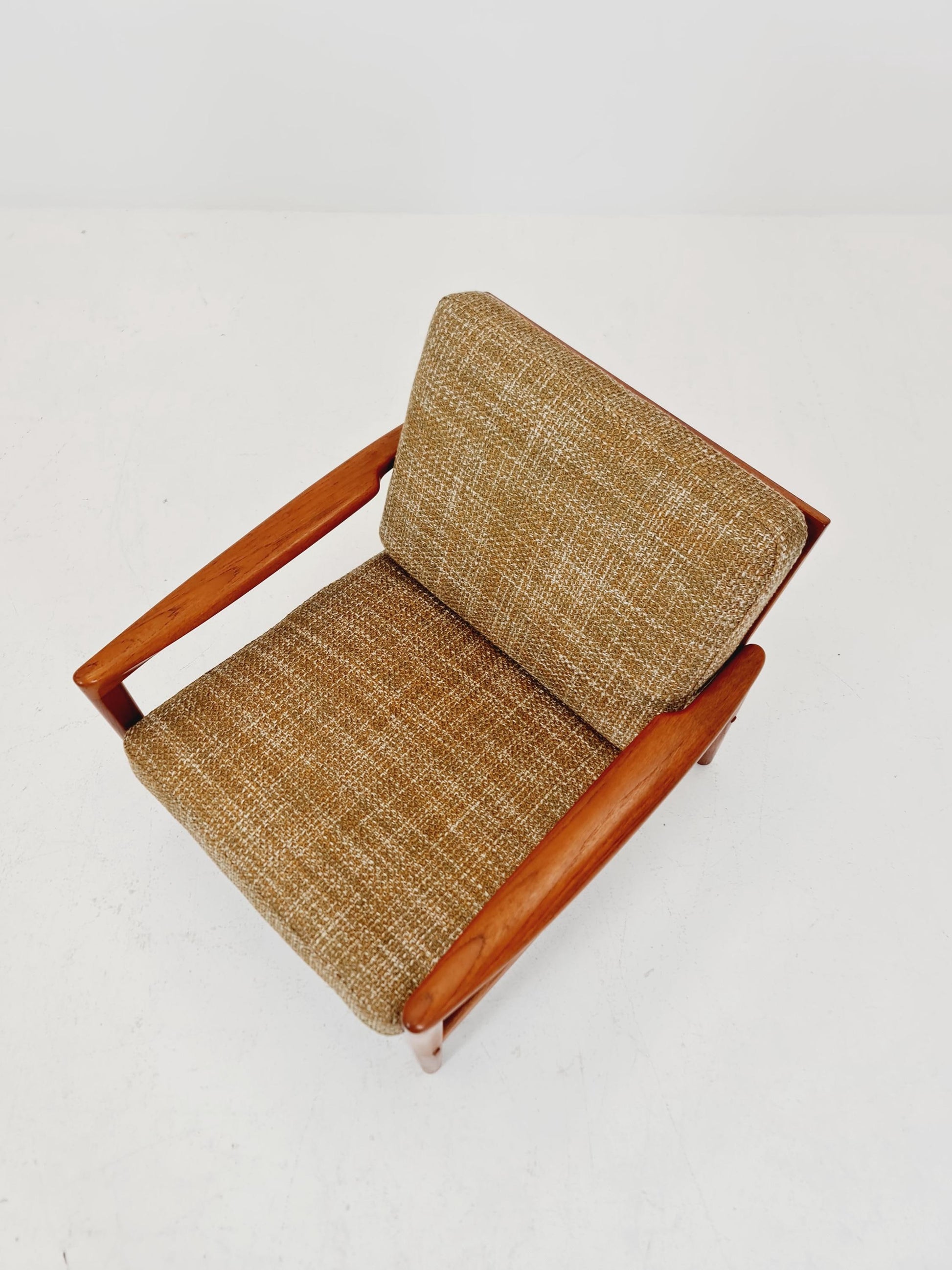 Mid century teak easy lounge chair by Arne Wahl Iversen for Komfort , 1960s