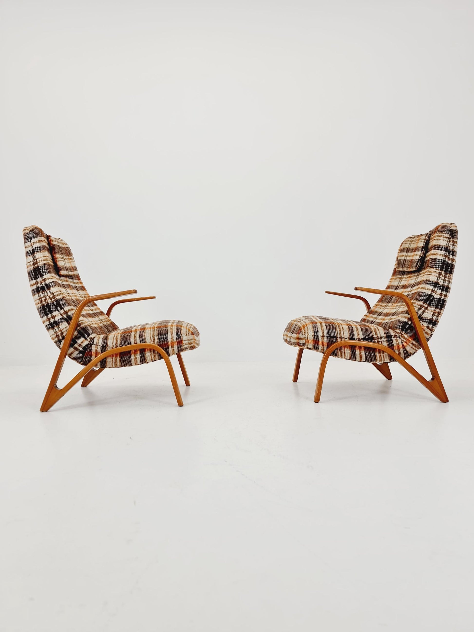 Midcentury easy chairs by paul Bode, Germany, 1950s,