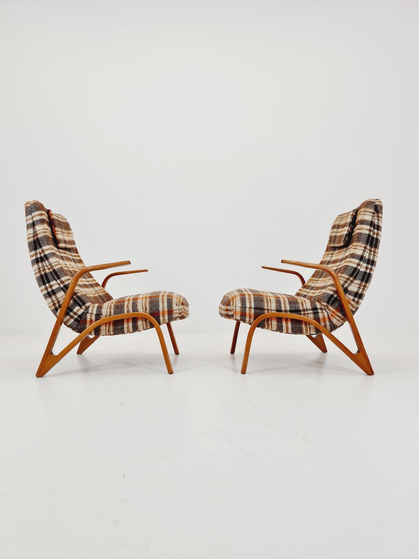 Midcentury easy chairs by paul Bode, Germany, 1950s,