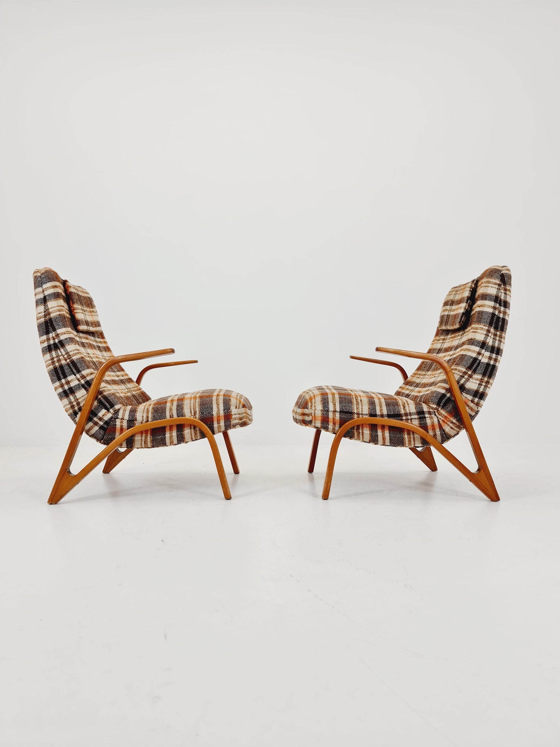 Midcentury easy chairs by paul Bode, Germany, 1950s,