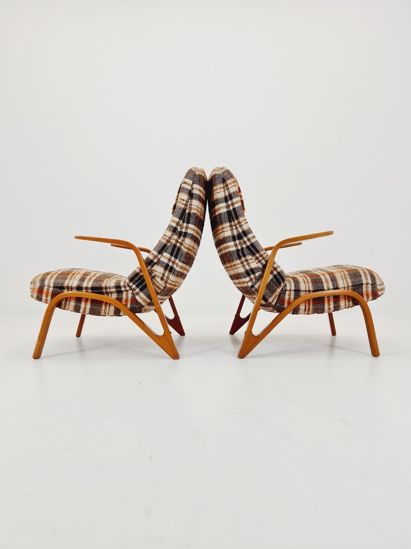 Midcentury easy chairs by paul Bode, Germany, 1950s,