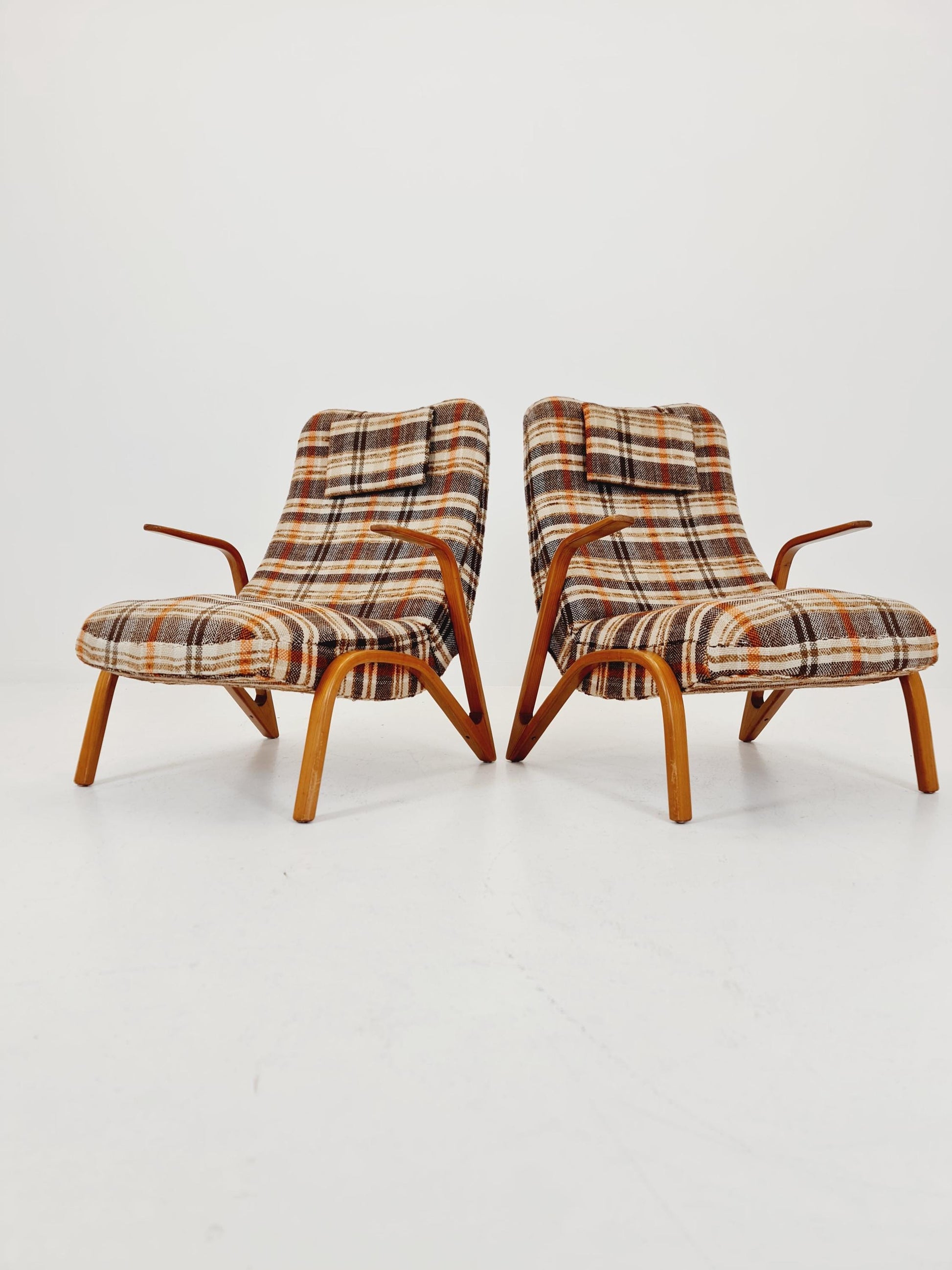 Midcentury easy chairs by paul Bode, Germany, 1950s,