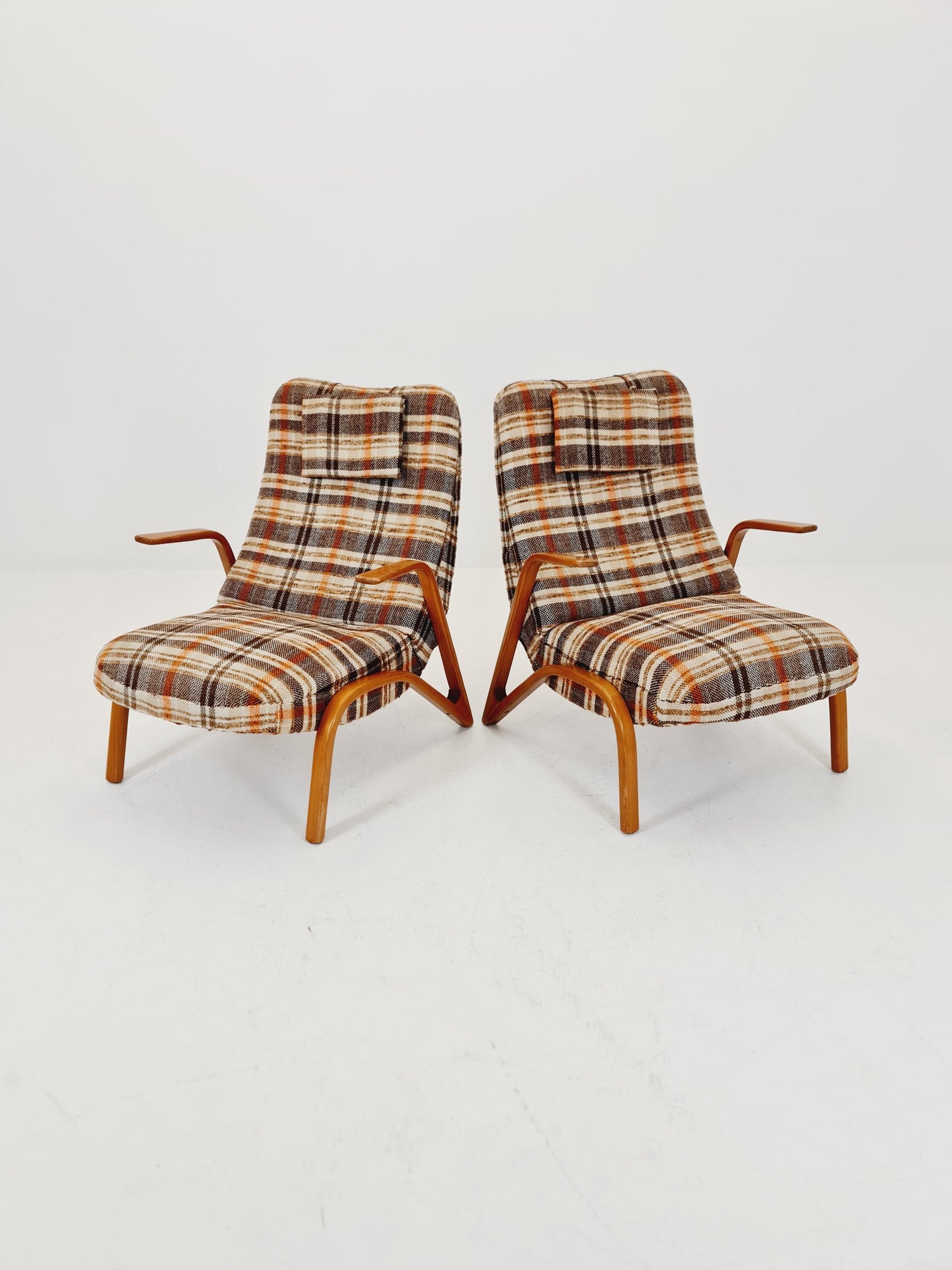 Midcentury easy chairs by paul Bode, Germany, 1950s,